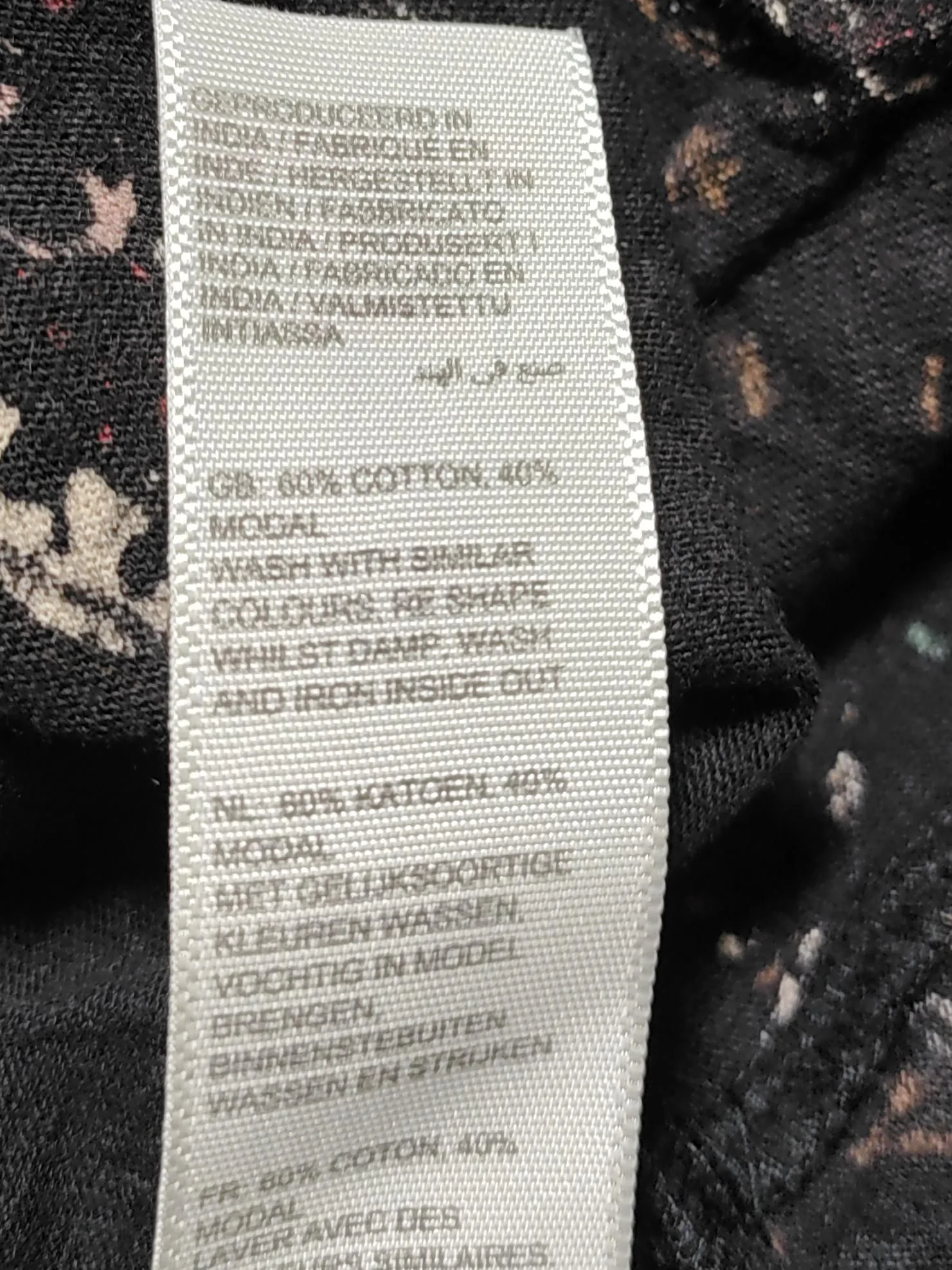 Fat Face Women's Top UK 10 Black Cotton with Rayon Basic - Image 6