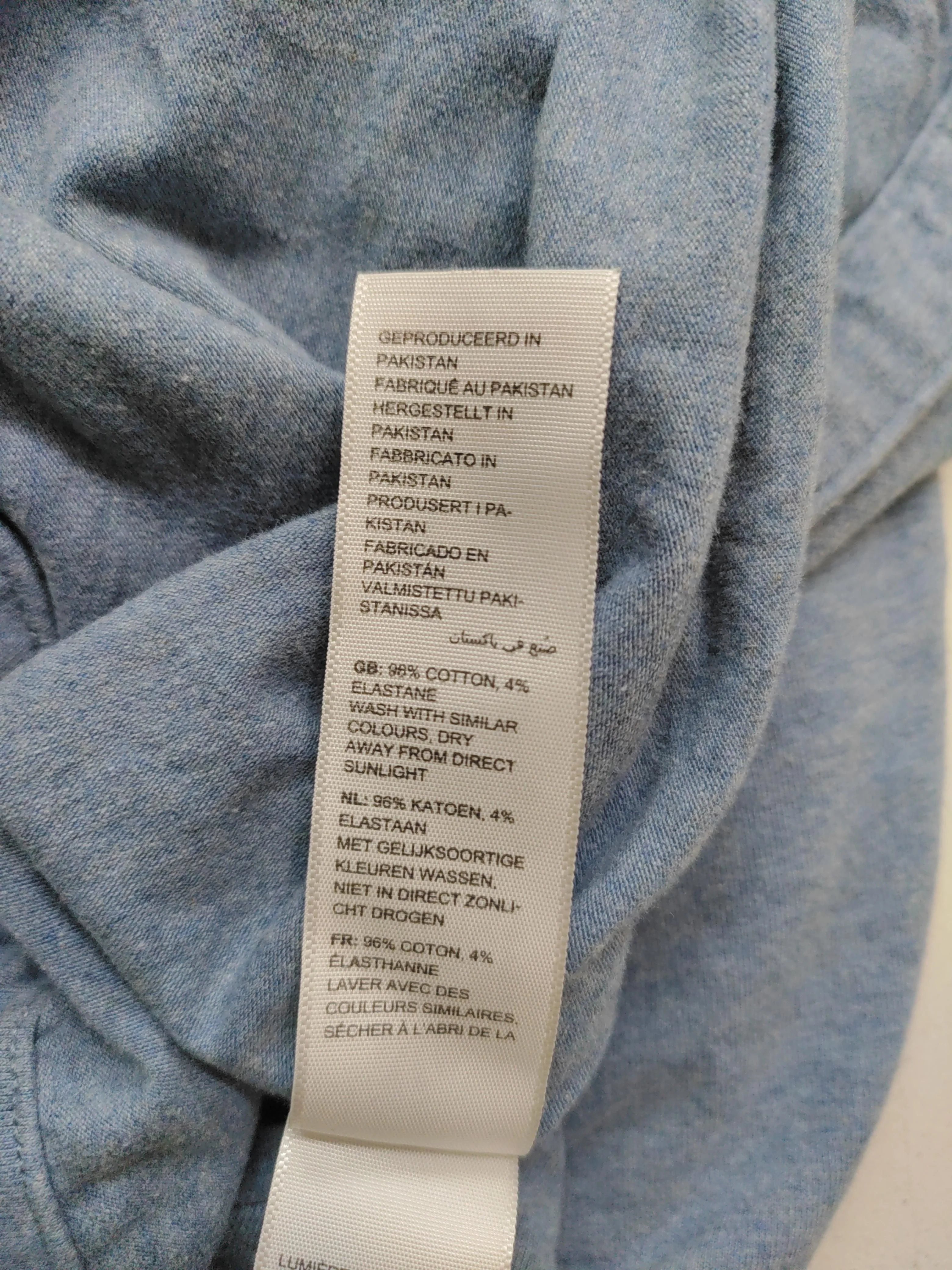 Fat Face Women's Top UK 10 Blue Cotton with Elastane Long Sleeve V-Neck Basic - Image 6