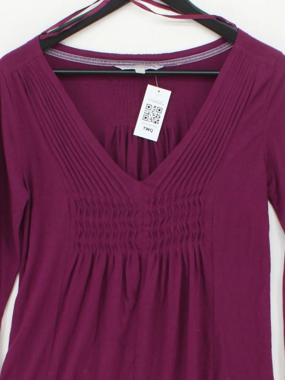 Fat Face Women's Top UK 10 Purple Polyester with Viscose Tunic - Image 3