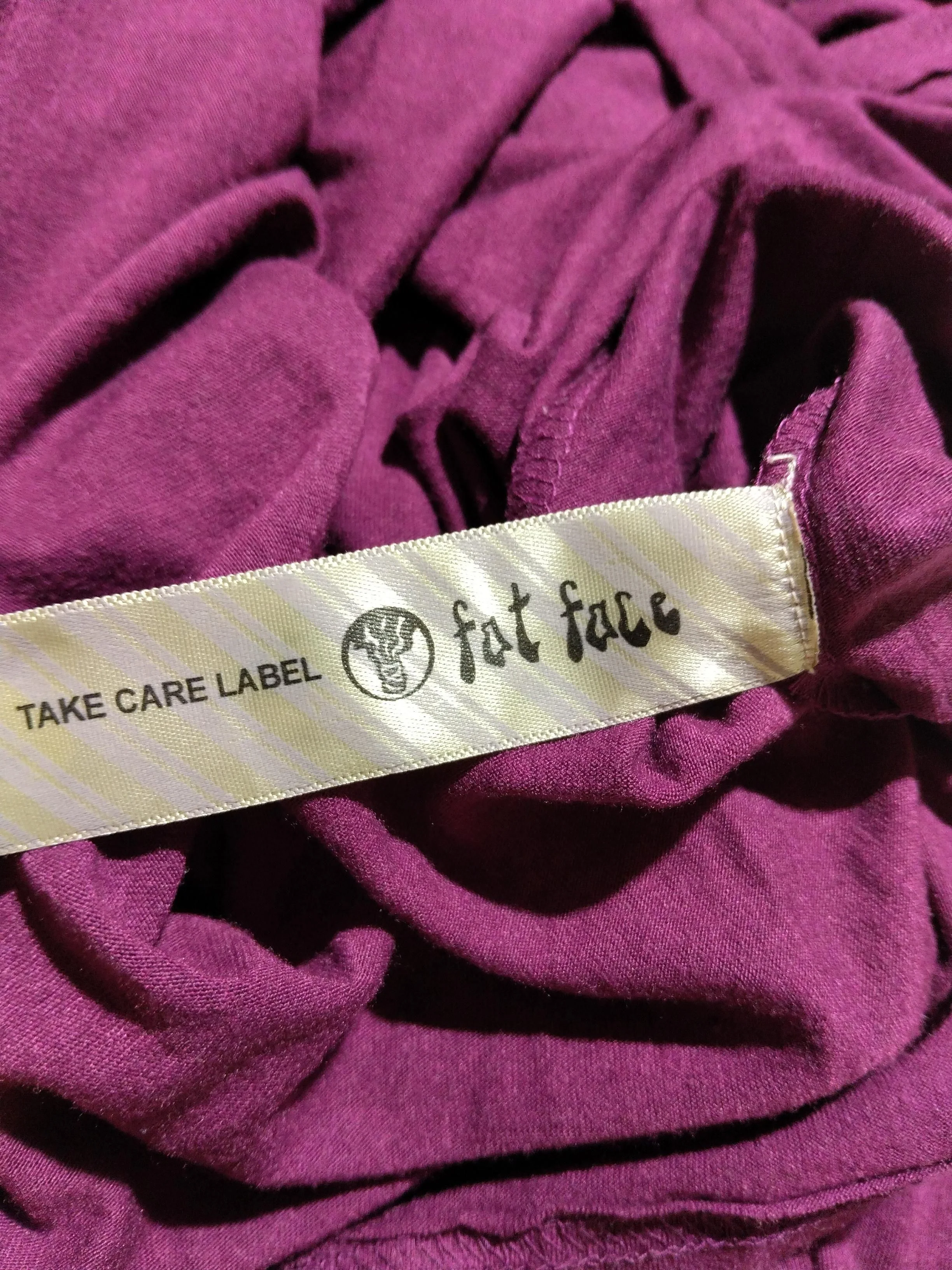 Fat Face Women's Top UK 10 Purple Polyester with Viscose Tunic - Image 6
