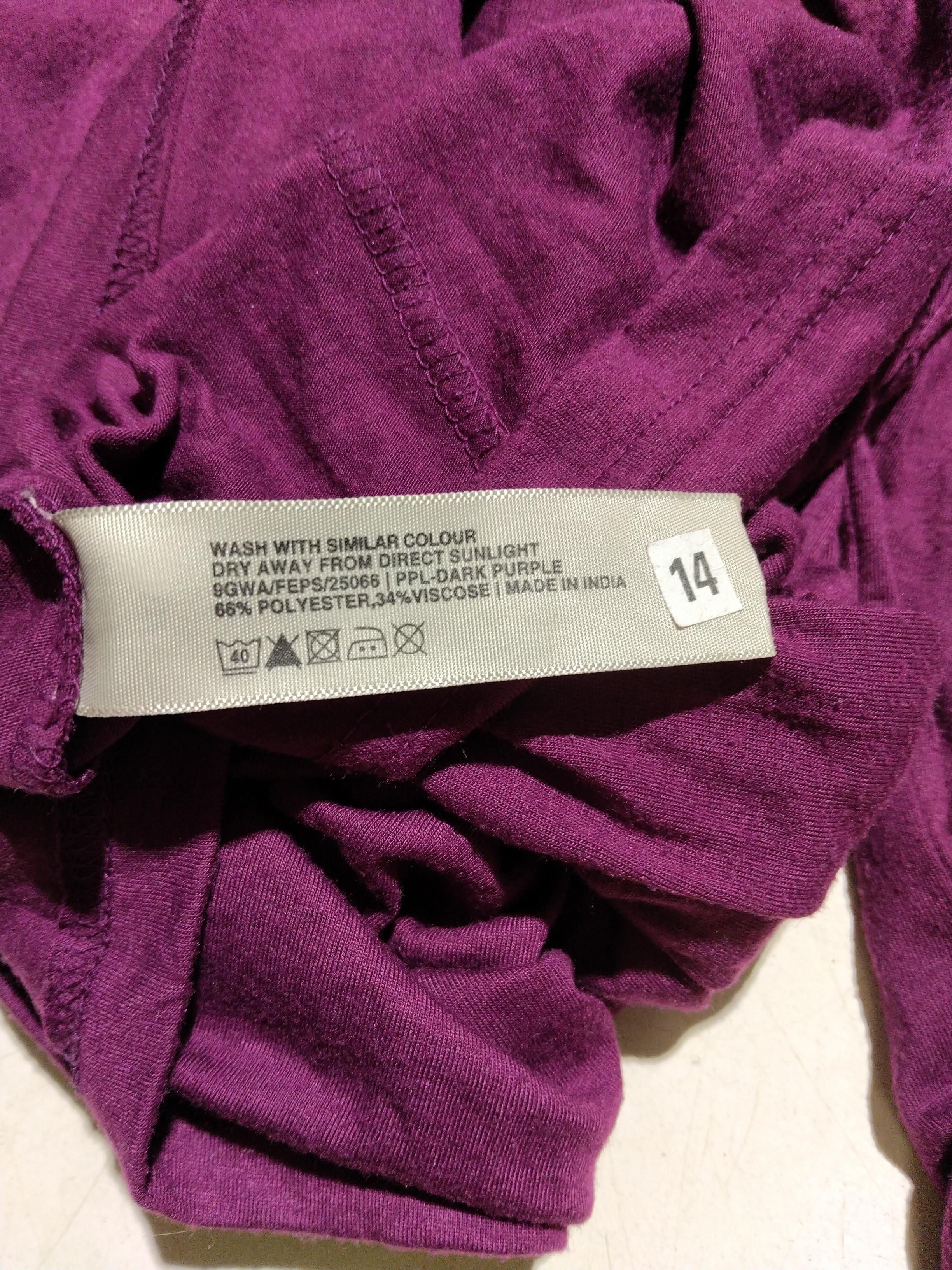 Fat Face Women's Top UK 10 Purple Polyester with Viscose Tunic - Image 7