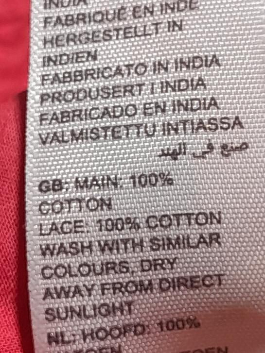 Fat Face Women's Top UK 10 Red 100% Cotton Sleeveless Round Neck Basic - Image 6