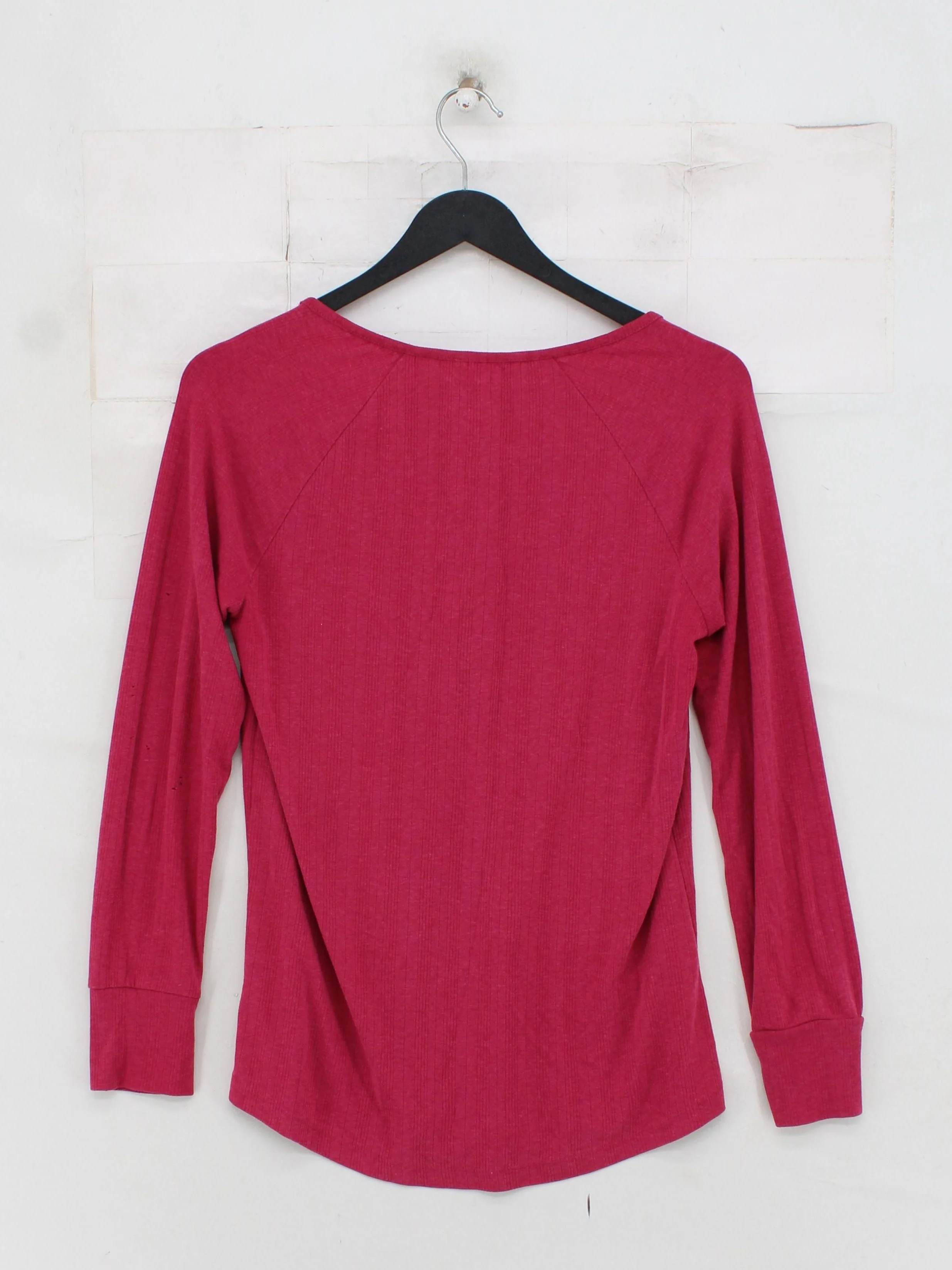 Fat Face Women's Top UK 10 Red Cotton with Elastane Jersey - Image 2