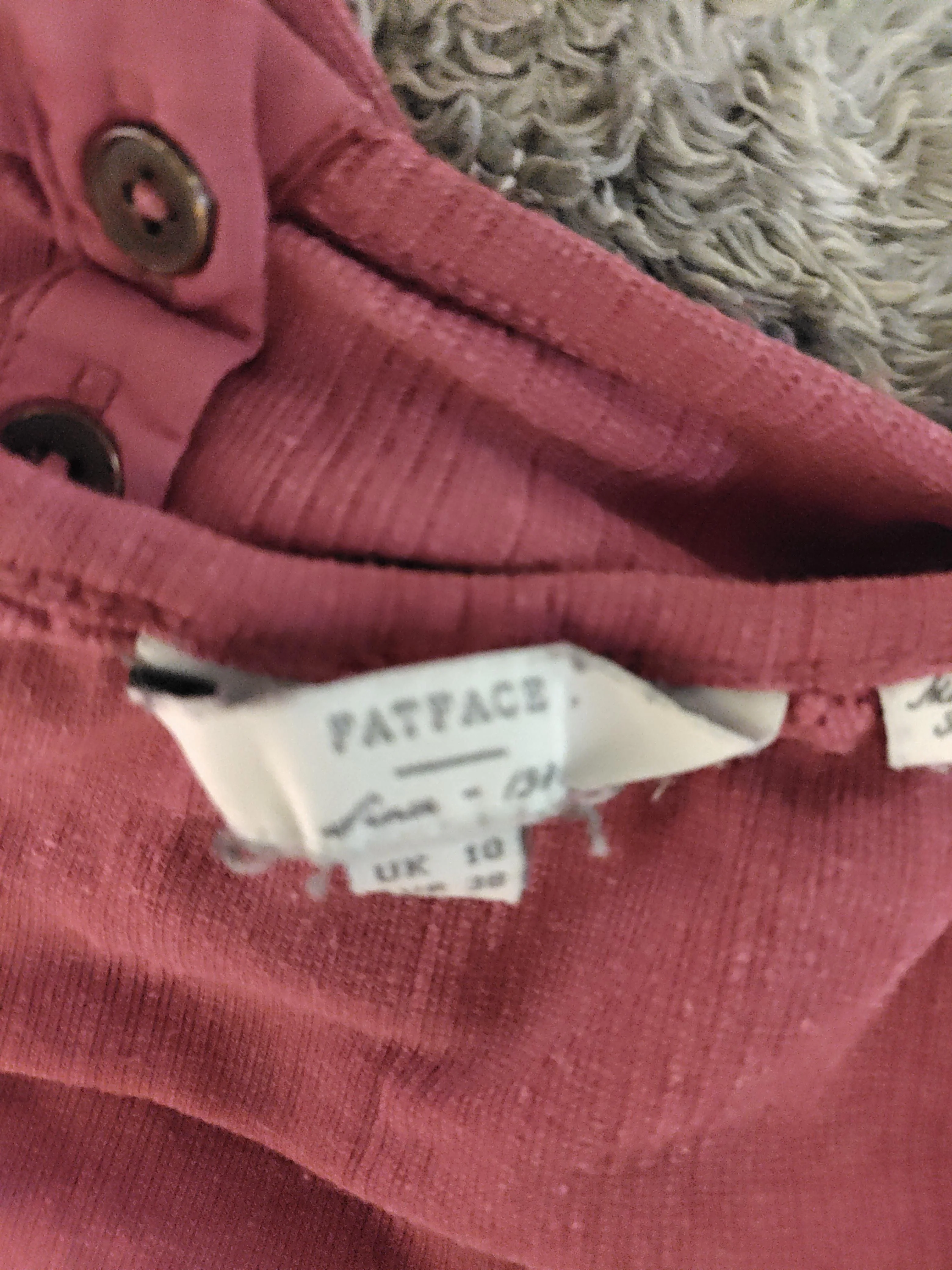 Fat Face Women's Top UK 10 Red Cotton with Elastane Jersey - Image 6