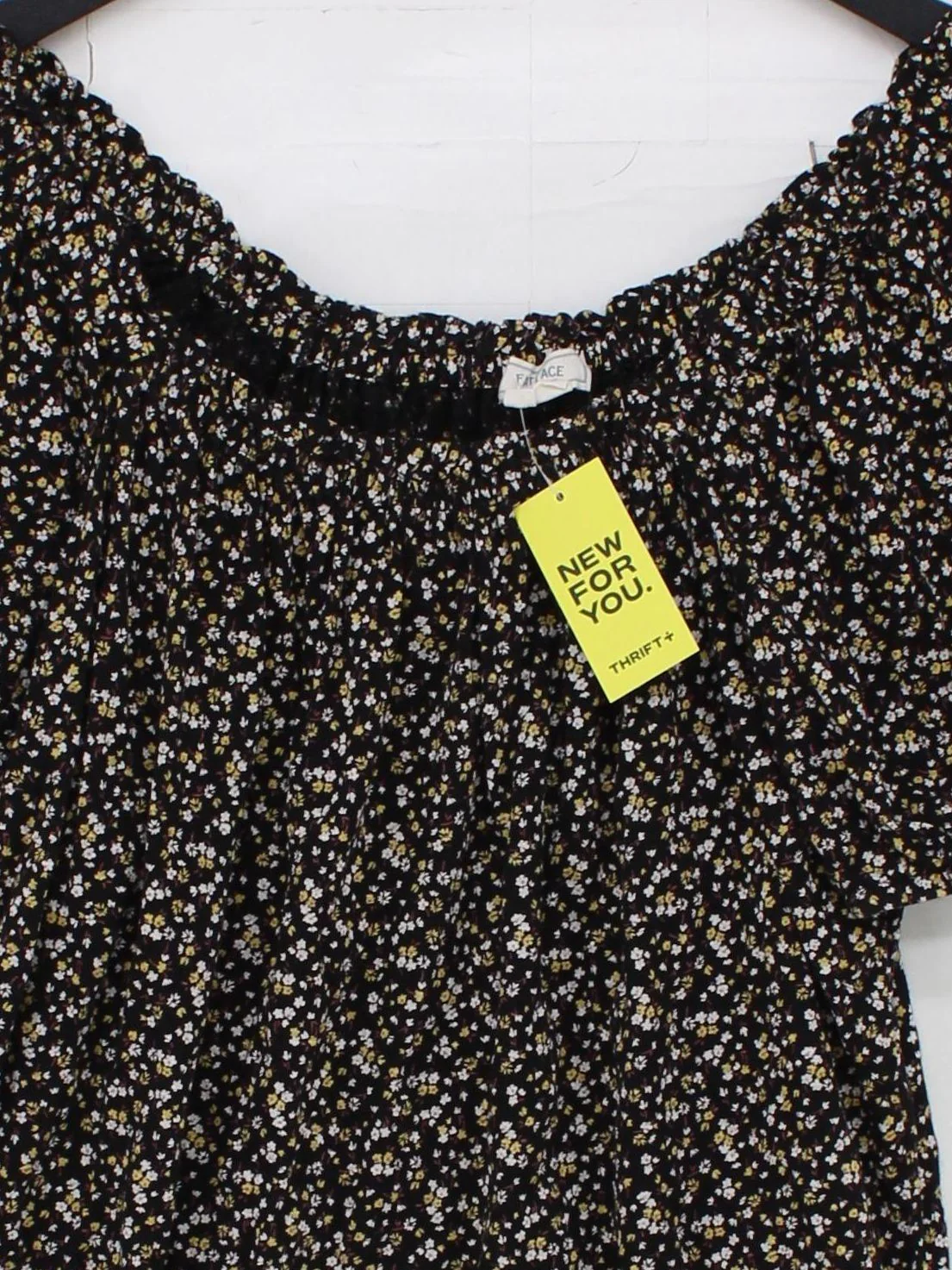 Fat Face Women's Top UK 12 Black Cotton with Lyocell Modal Basic - Image 3