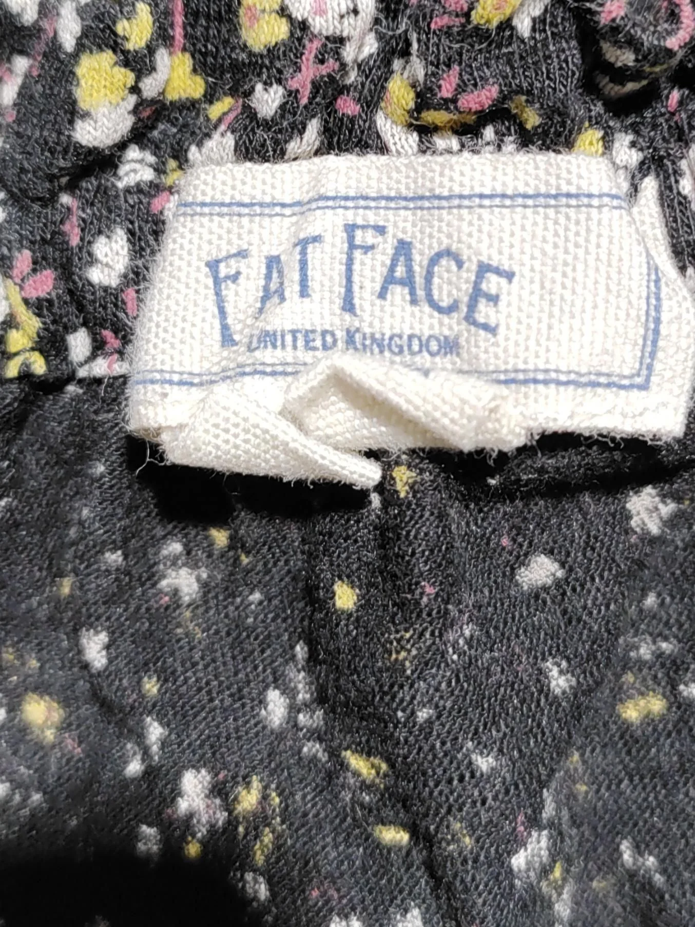 Fat Face Women's Top UK 12 Black Cotton with Lyocell Modal Basic - Image 5