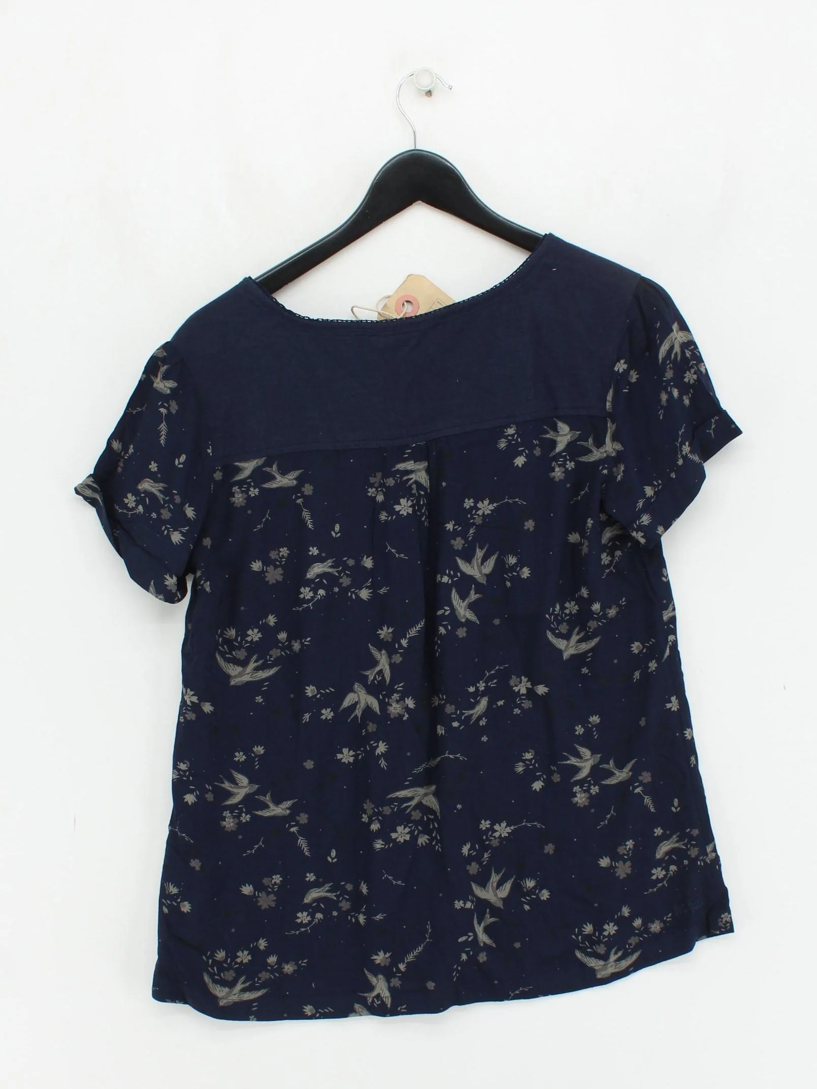 Fat Face Women's Top UK 14 Blue 100% Viscose Basic New with tags - Image 2