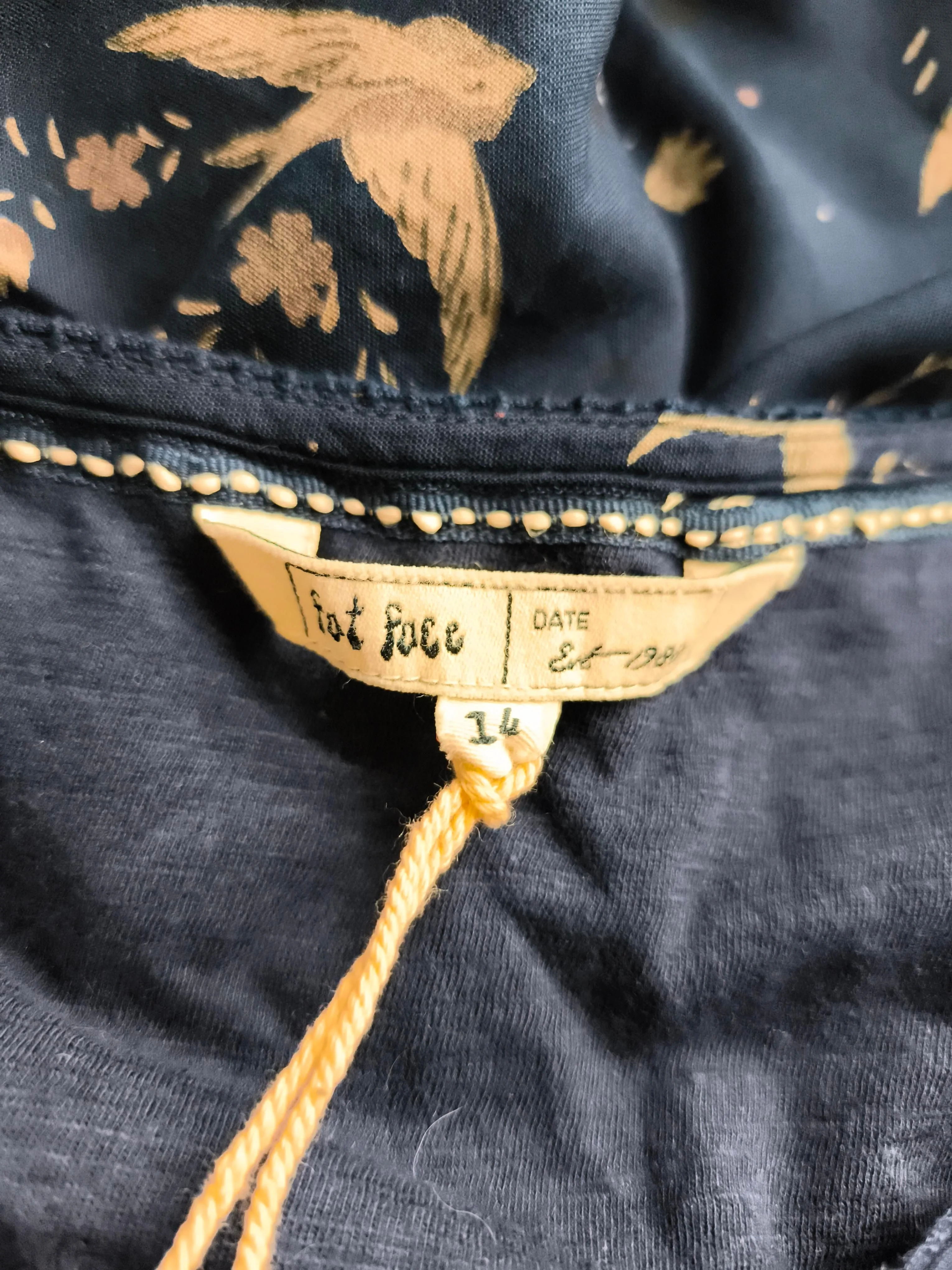 Fat Face Women's Top UK 14 Blue 100% Viscose Basic New with tags - Image 5