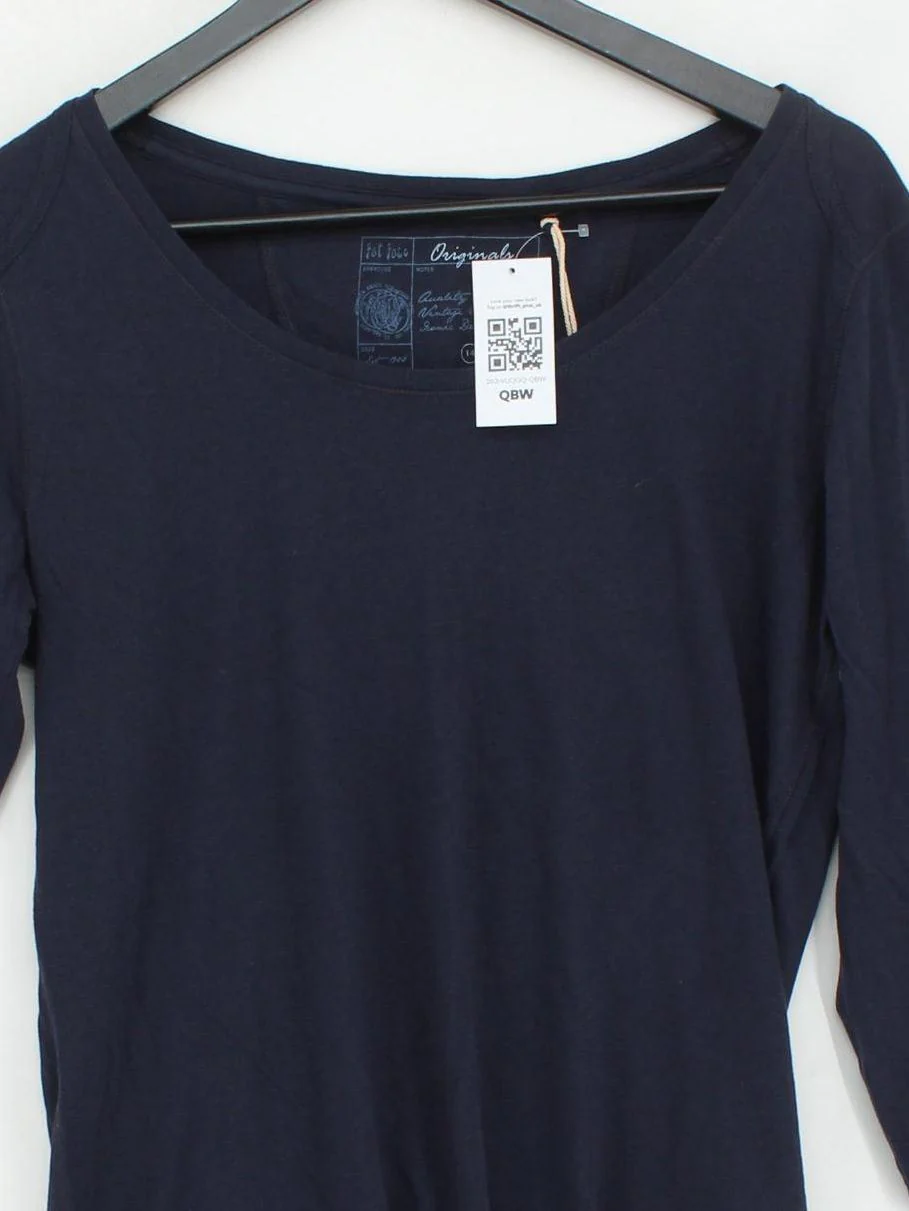 Fat Face Women's Top UK 14 Blue Cotton with Lyocell Modal Basic New with tags - Image 3