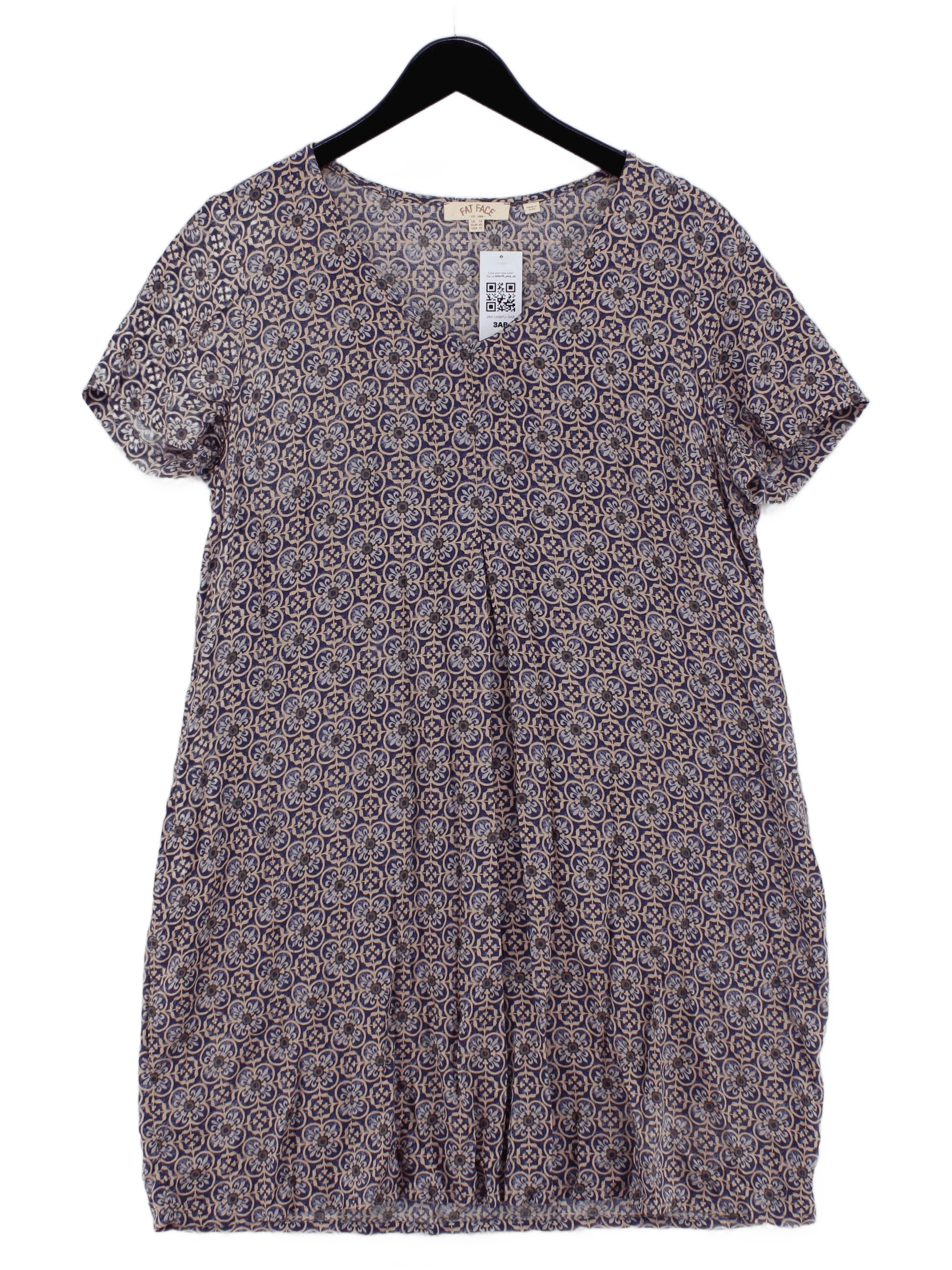Fat Face Women's Top UK 14 Multi 100% Viscose Basic