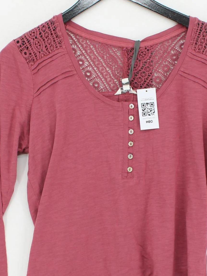 Fat Face Women's Top UK 14 Red 100% Cotton Basic New with tags - Image 3