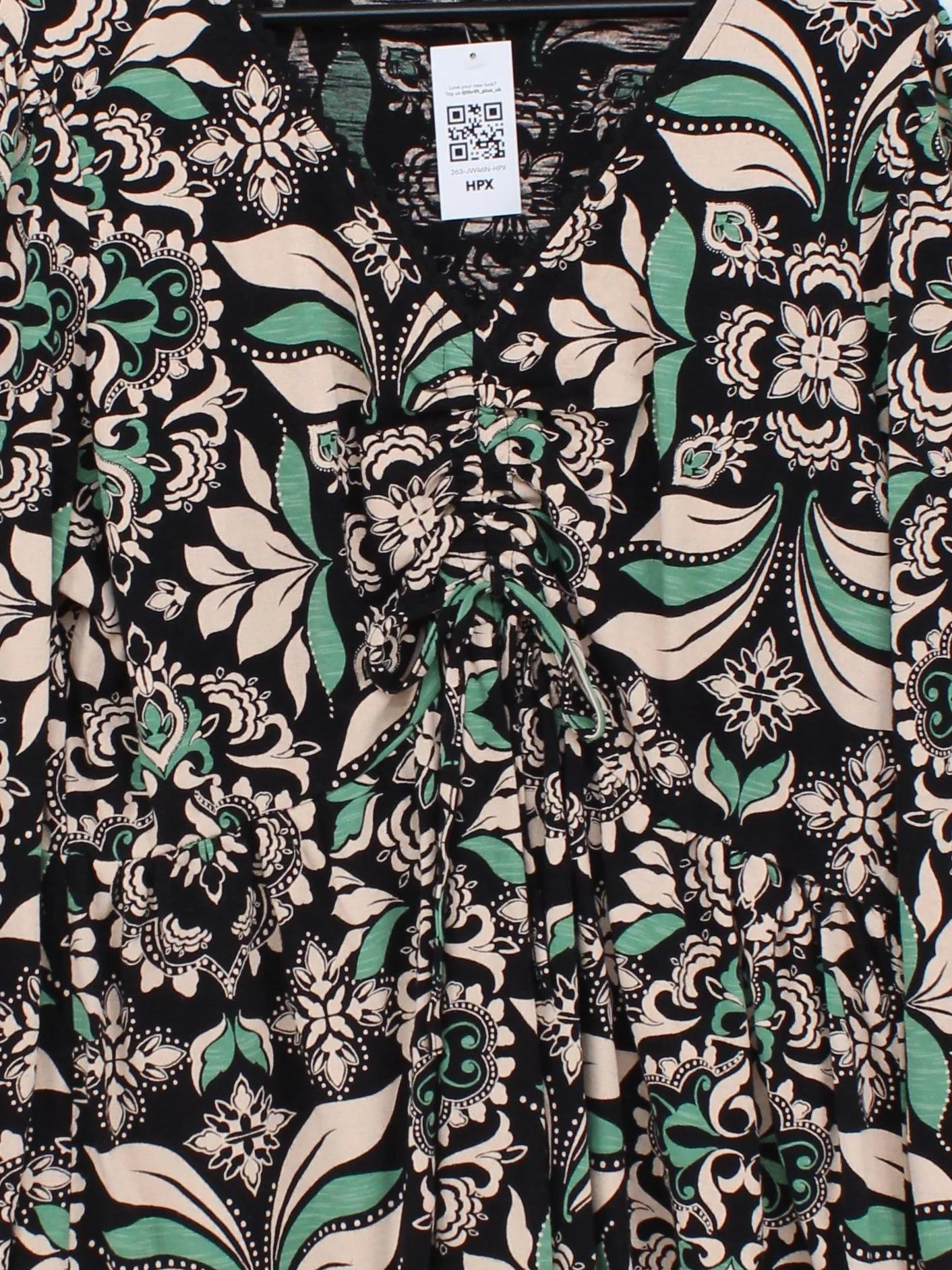 Fat Face Women's Top UK 16 Black Cotton with Rayon Basic - Image 3