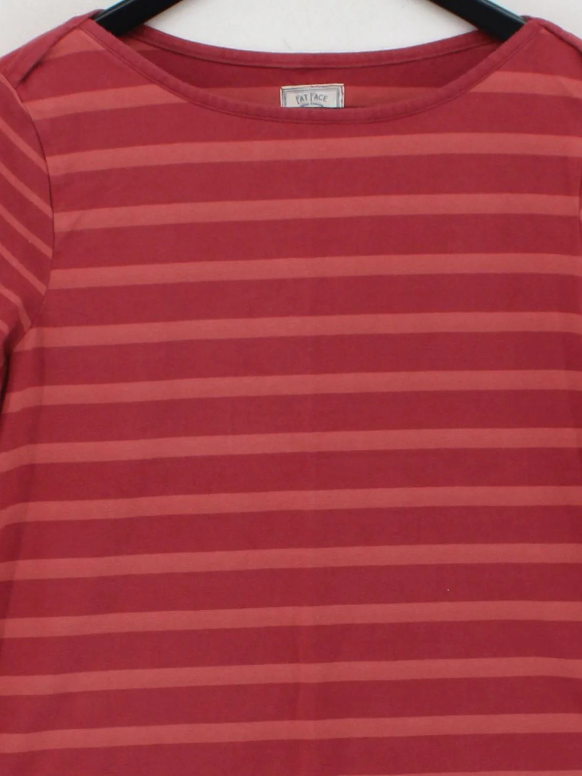 Fat Face Women's Top UK 16 Red Cotton with Elastane Basic - Image 3