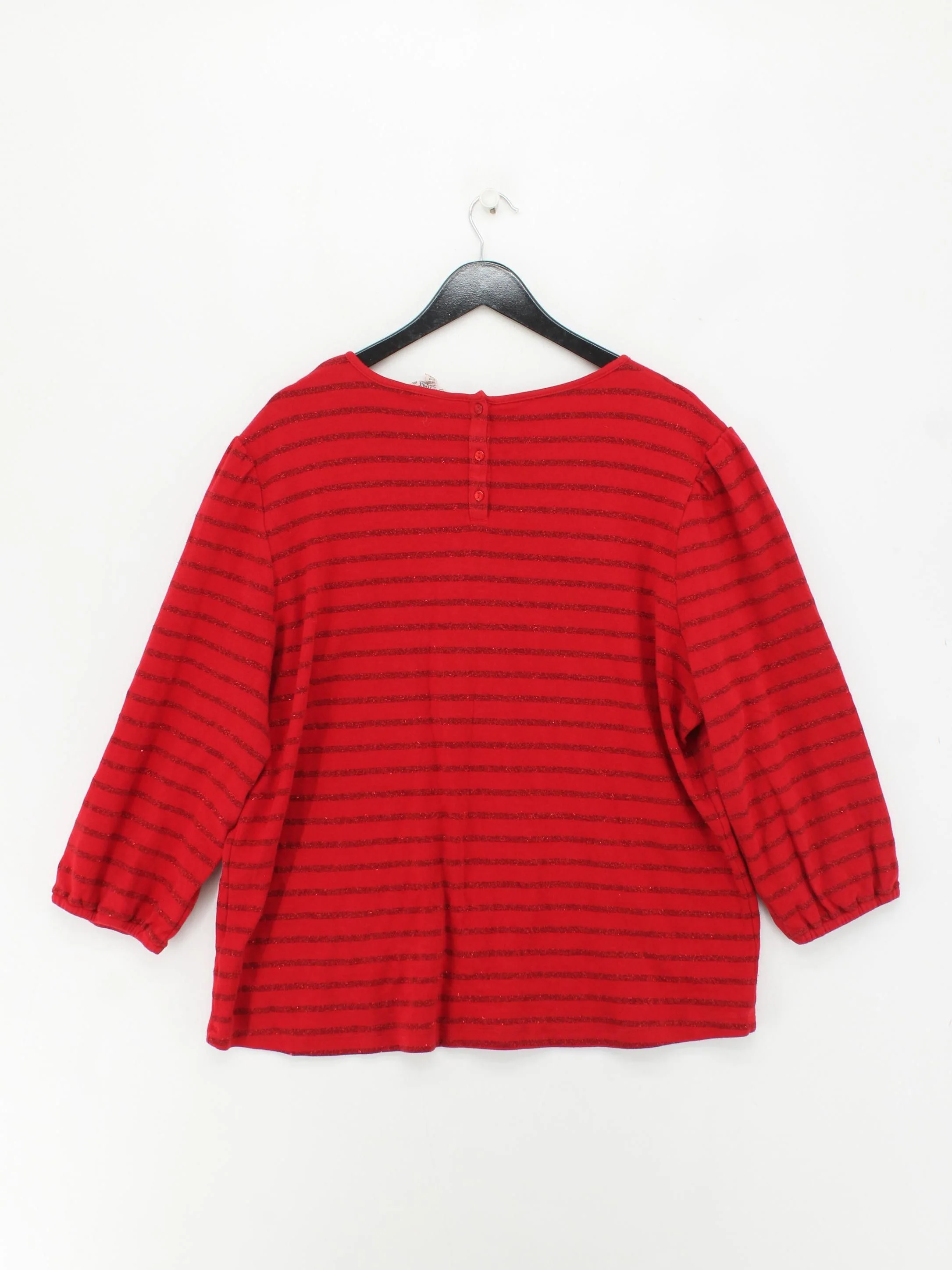 Fat Face Women's Top UK 20 Red Cotton with Polyester, Elastane Basic - Image 2