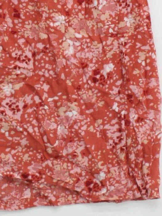 Fat Face Women's Top UK 6 Red Floral 100% Viscose Sleeveless Round Neck Basic - Image 4