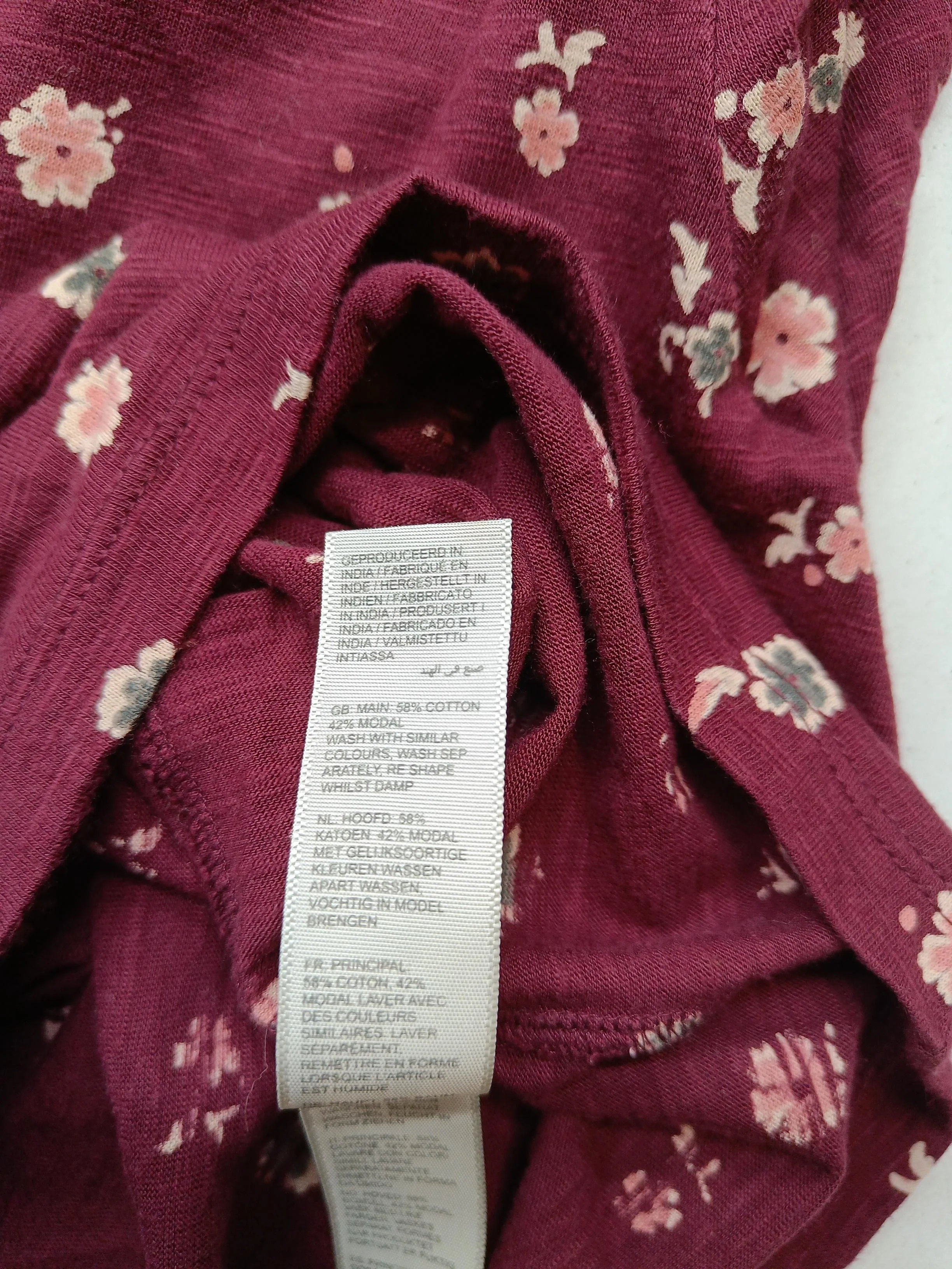 Fat Face Women's Top UK 8 Red Cotton with Lyocell Modal Basic - Image 6