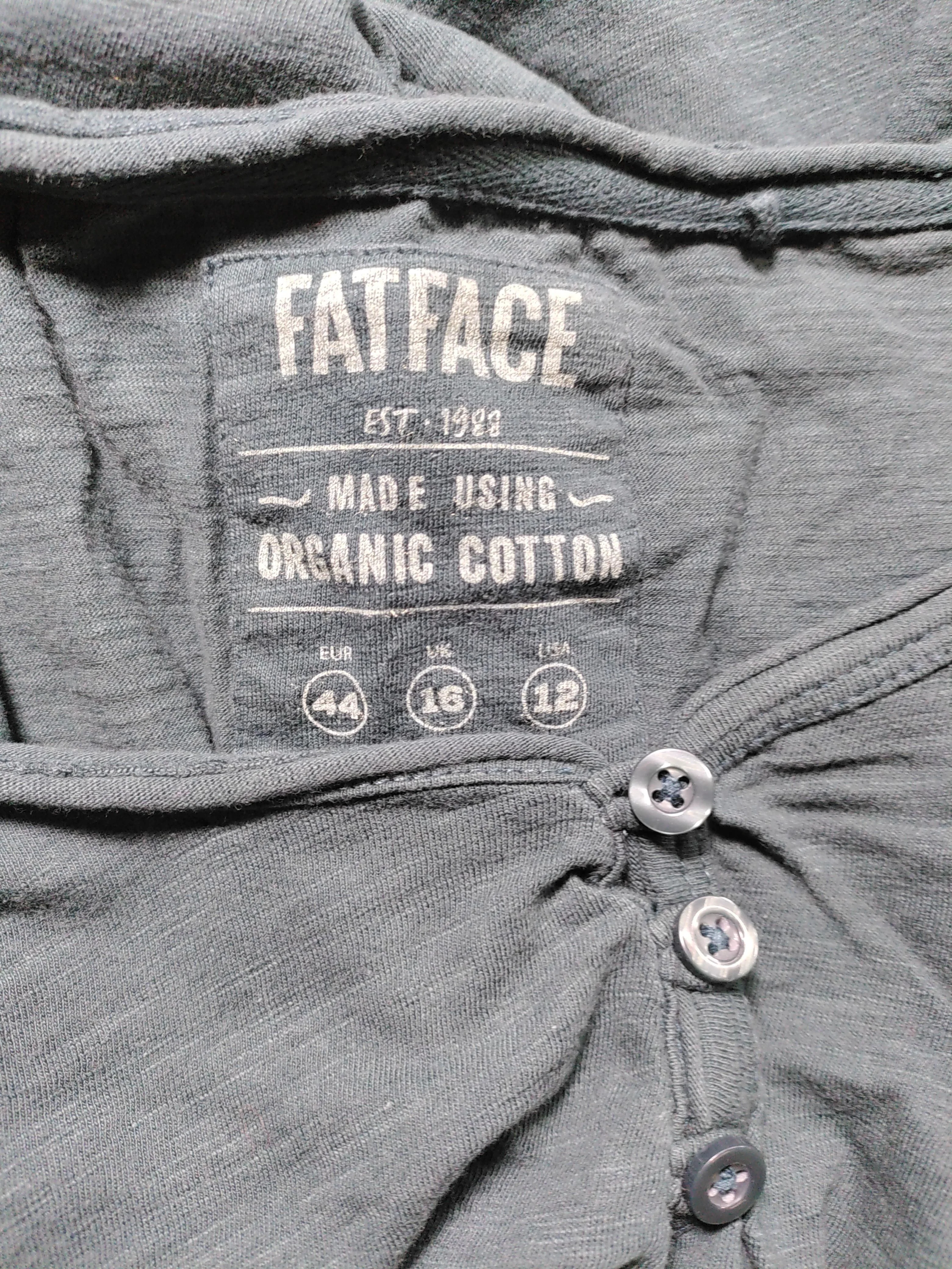 Fat Face Women's Top XL Green 100% Cotton 3/4 Sleeve Round Neck Basic - Image 5