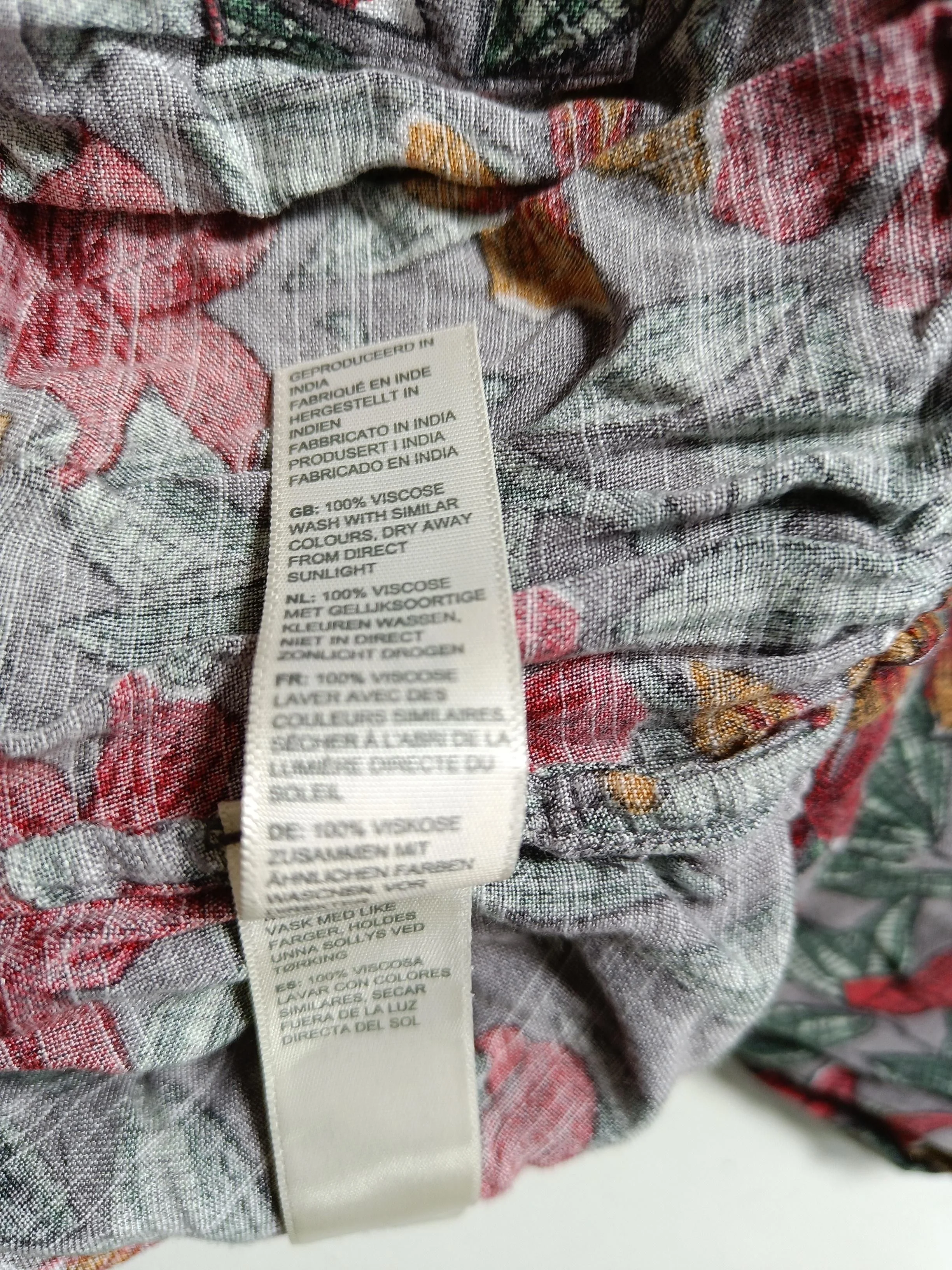 Fat Face Women's Trousers M Multi Floral 100% Viscose Wide-Leg Capri - Image 6