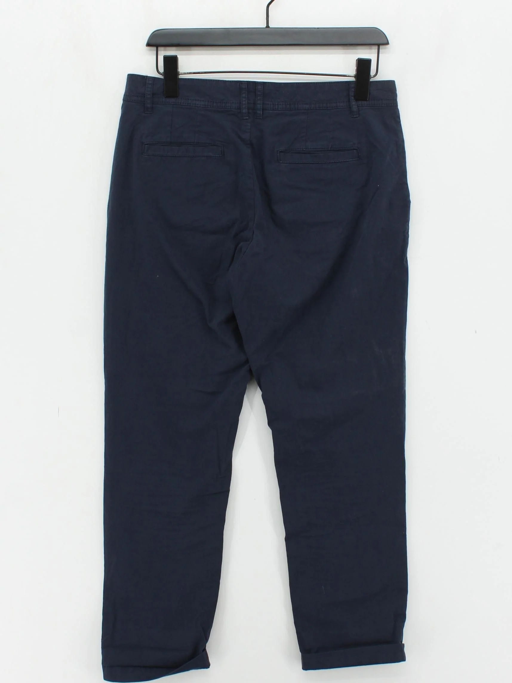 Fat Face Women's Trousers UK 10 Blue 100% Cotton Straight Chino - Image 2