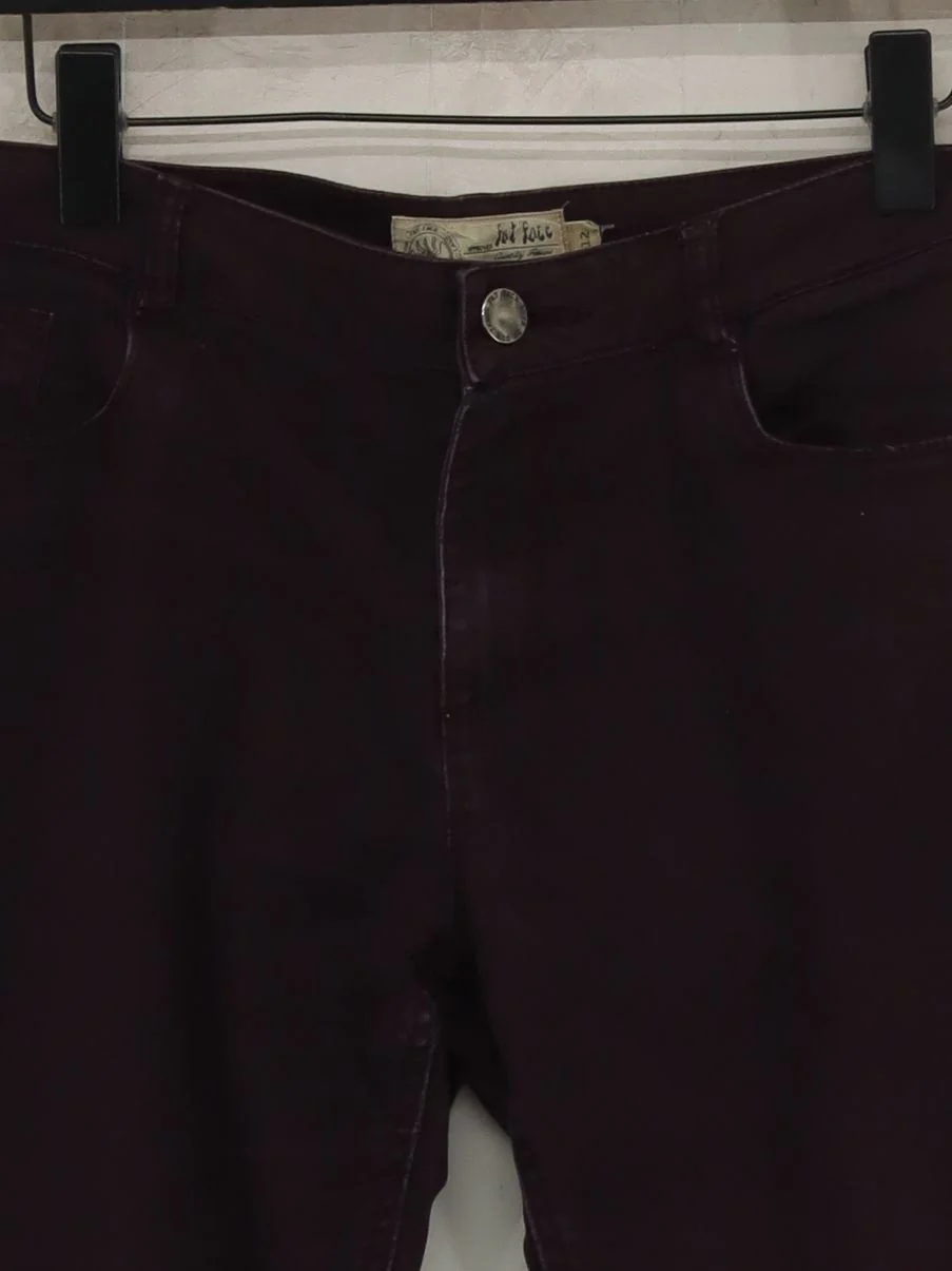 Fat Face Women's Trousers UK 12 Black Cotton with Polyester, Elastane Chino - Image 3