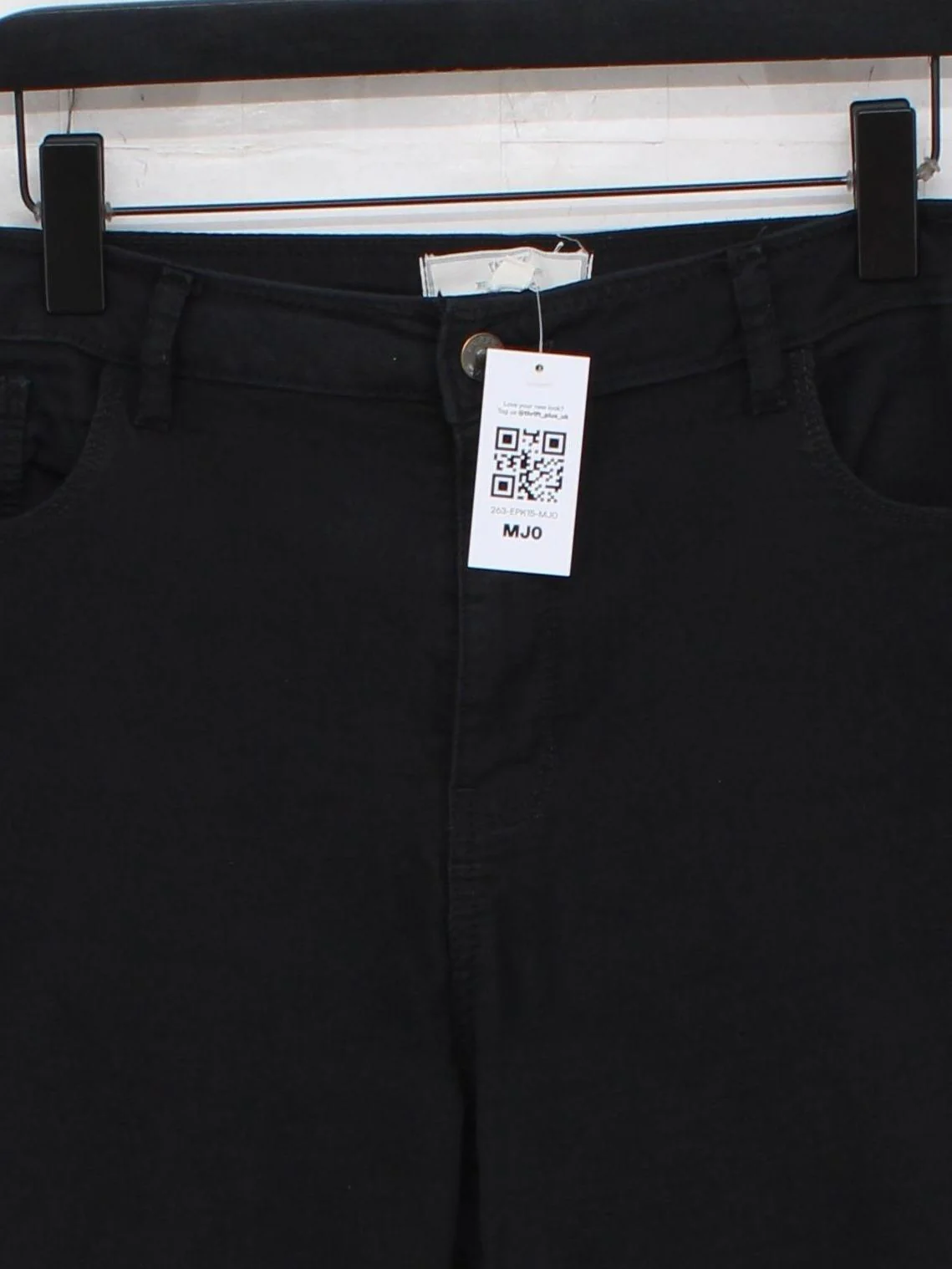 Fat Face Women's Trousers UK 12 Black Cotton with Polyester, Elastane Chino - Image 3