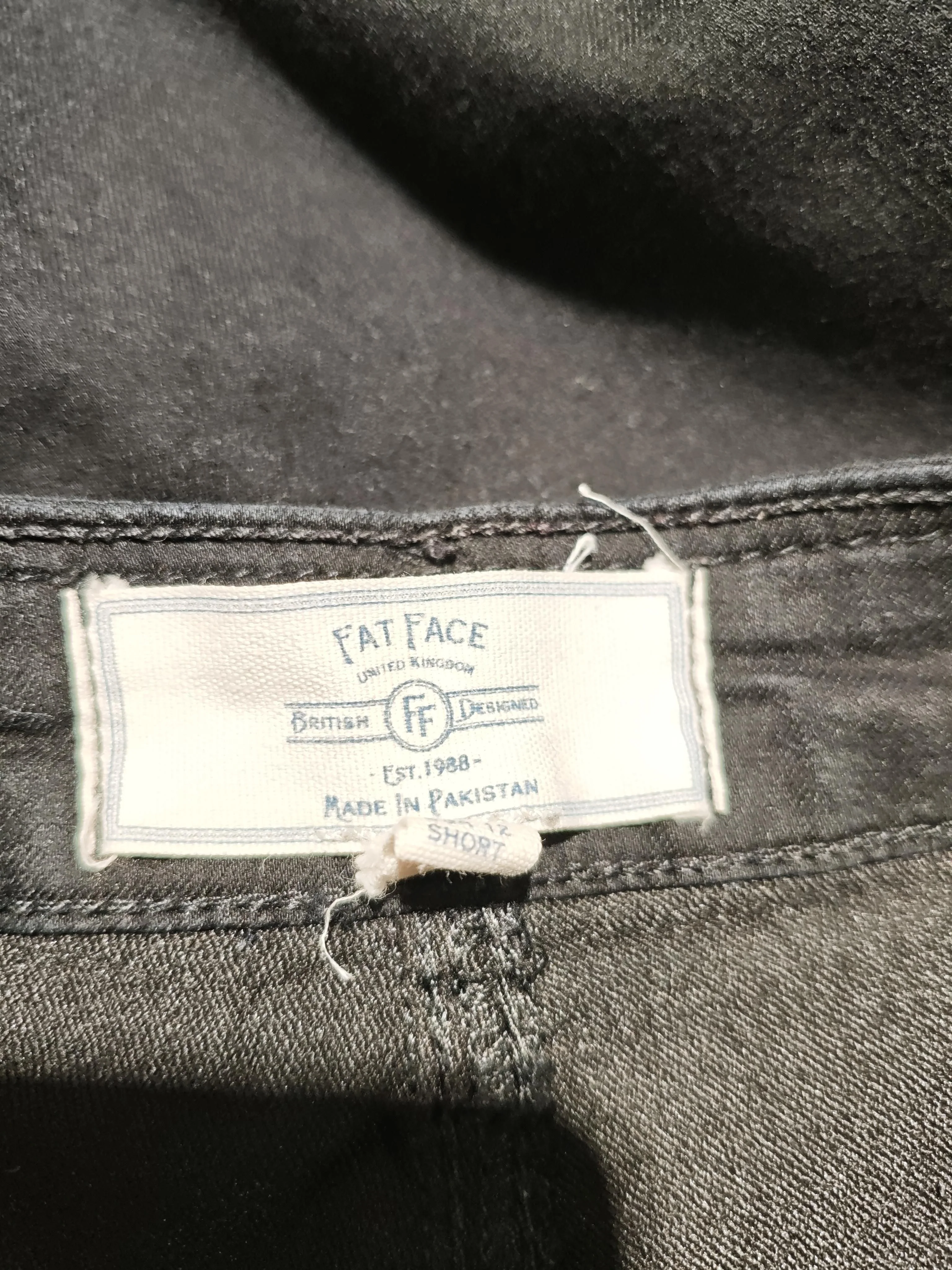 Fat Face Women's Trousers UK 12 Black Cotton with Polyester, Elastane Chino - Image 5