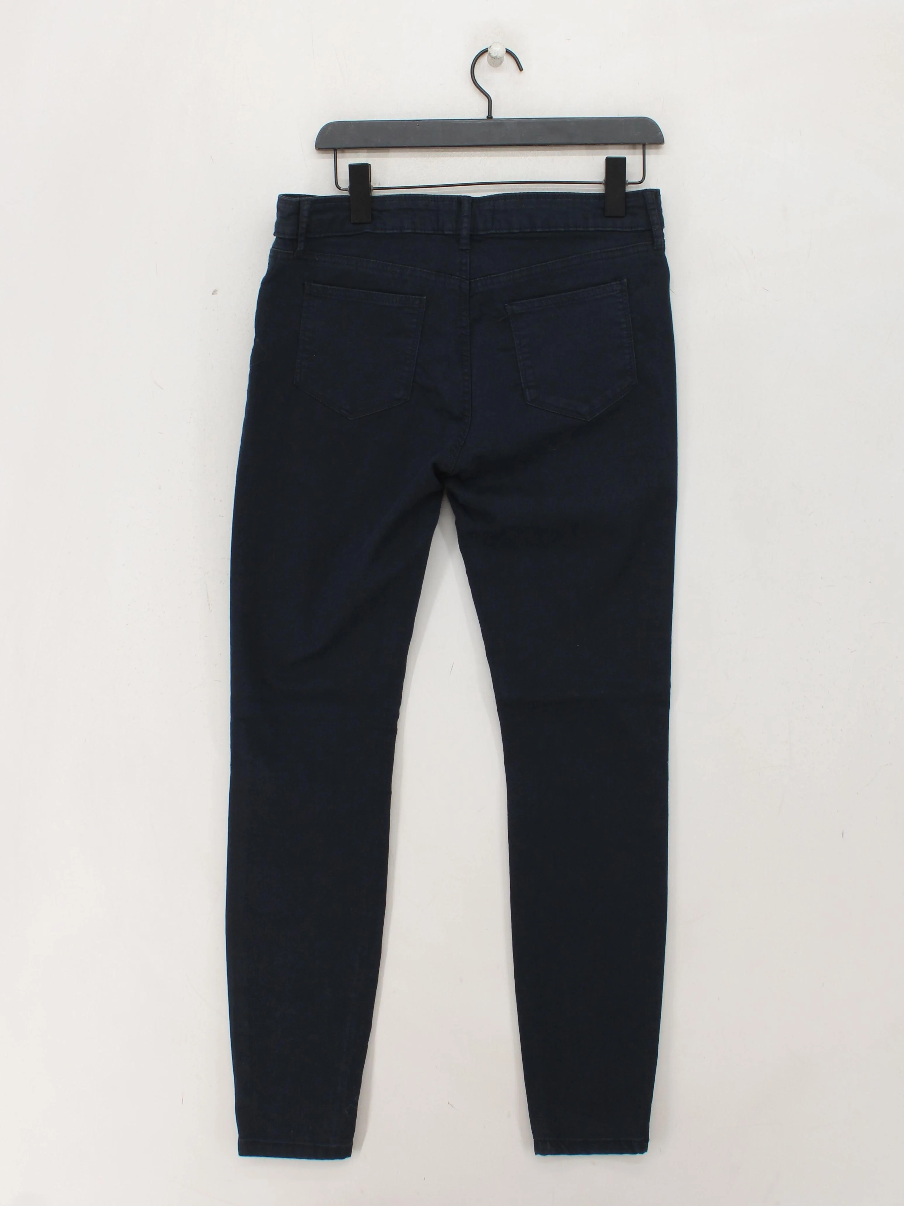 Fat Face Women's Trousers UK 12 Blue Cotton with Polyester, Elastane Chino - Image 2