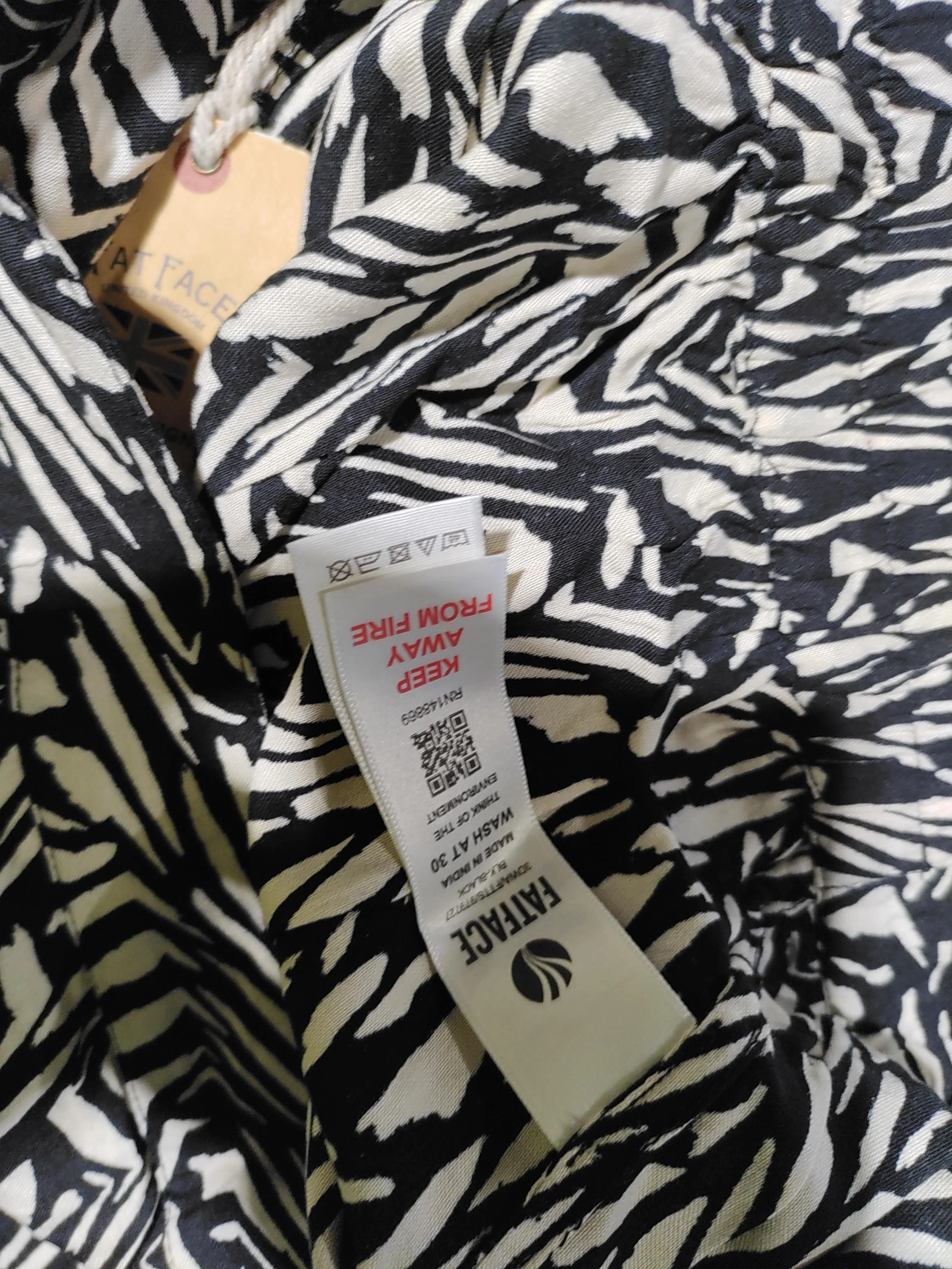 Fat Face Women's Trousers UK 12 Multi Animal Print 100% Other Wide-Leg Cropped - Image 6