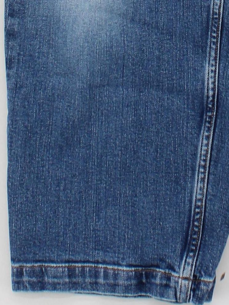 Fat Face Women's Trousers UK 14 Blue Cotton with Elastane Wide-Leg Capri - Image 4