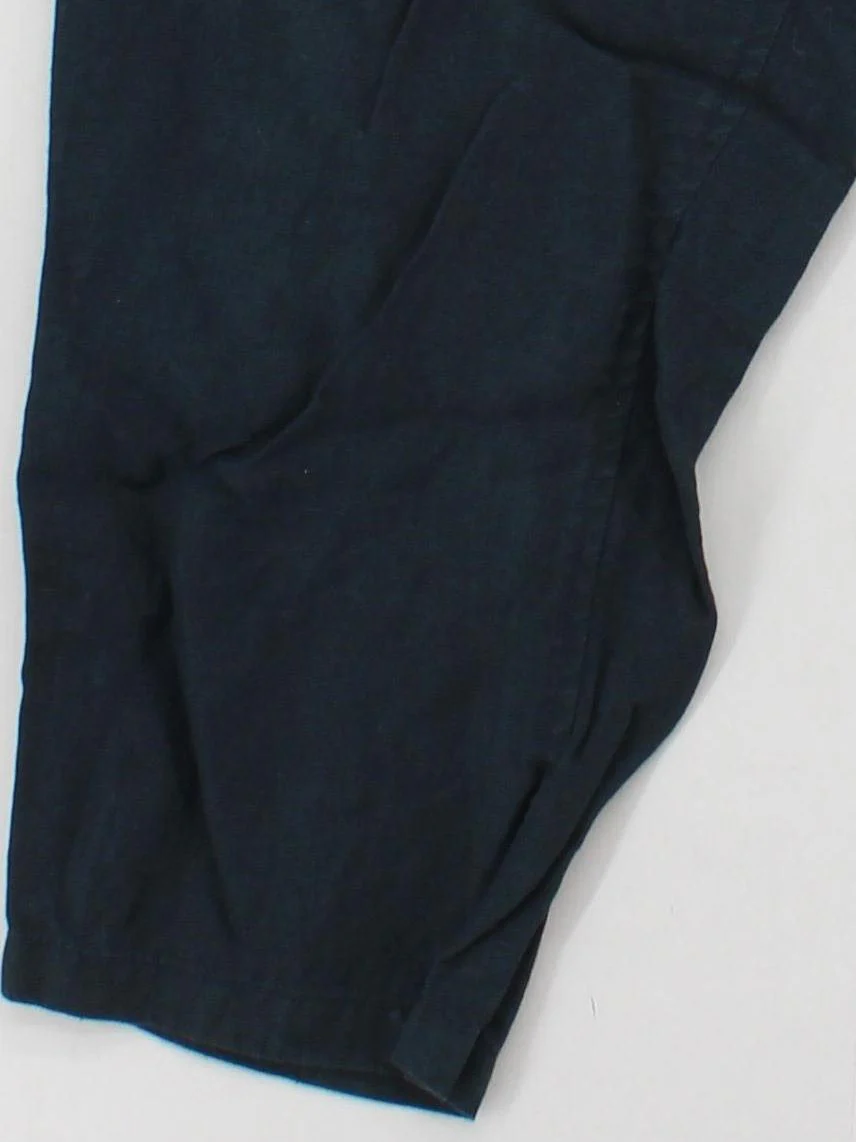 Fat Face Women's Trousers UK 14 Blue Linen with Cotton Straight Capri - Image 4