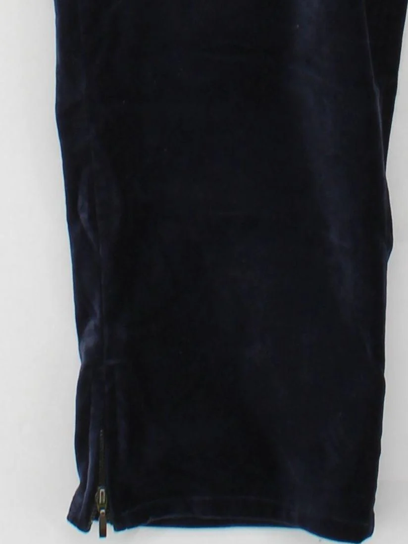 Fat Face Women's Trousers UK 16 Blue Cotton with Elastane Straight Cropped - Image 4