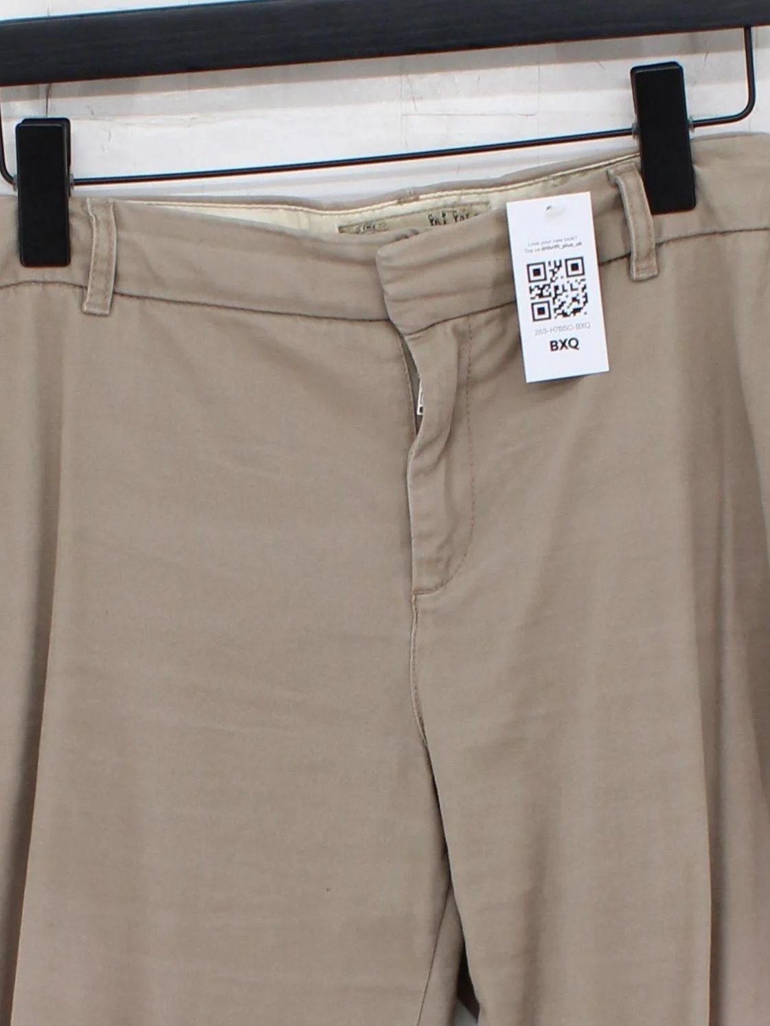 Fat Face Women's Trousers UK 16 Tan Cotton with Elastane Straight Chino - Image 3