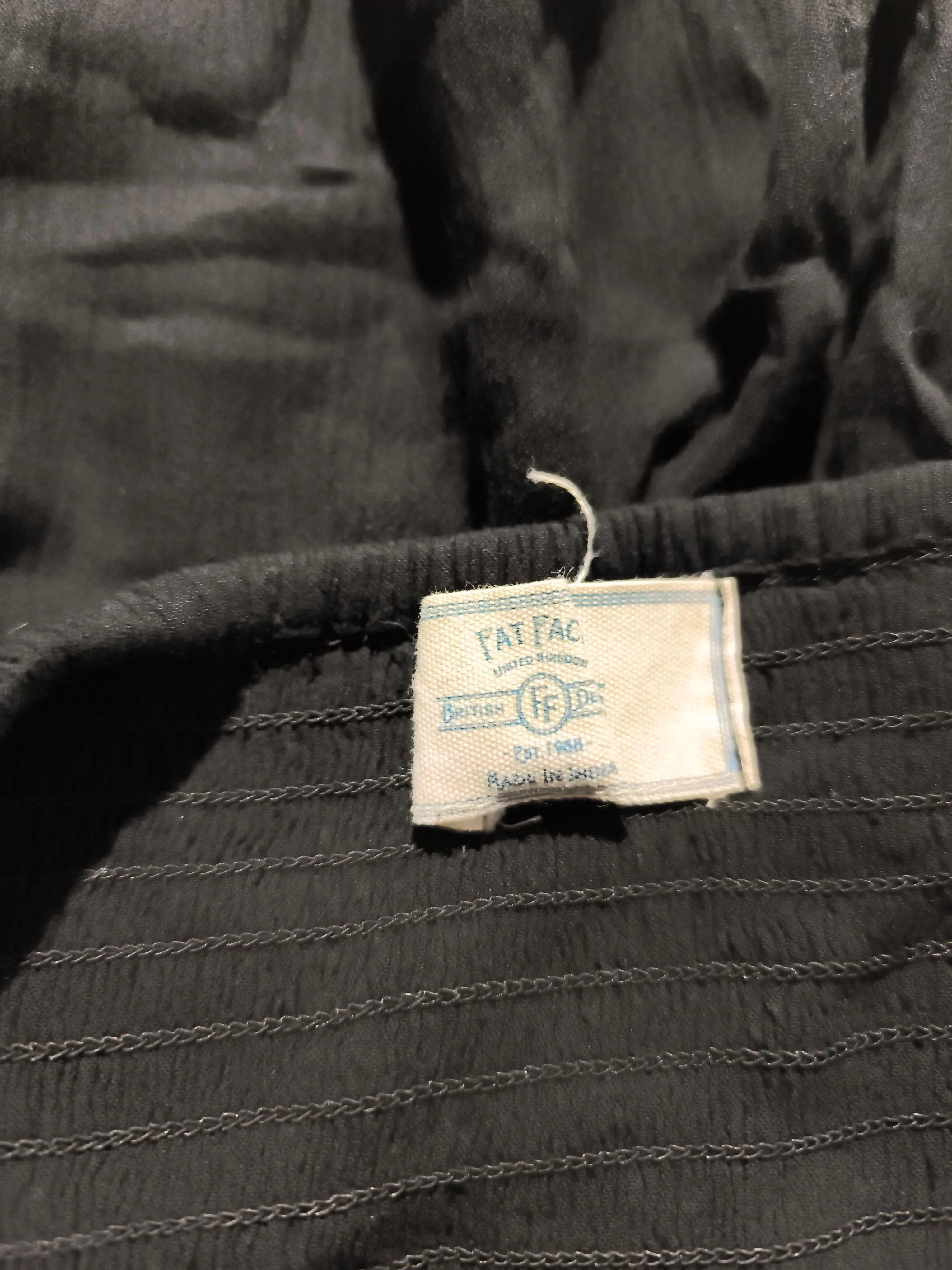 Fat Face Women's Trousers UK 18 Black 100% Viscose Wide-Leg Sweatpants - Image 5