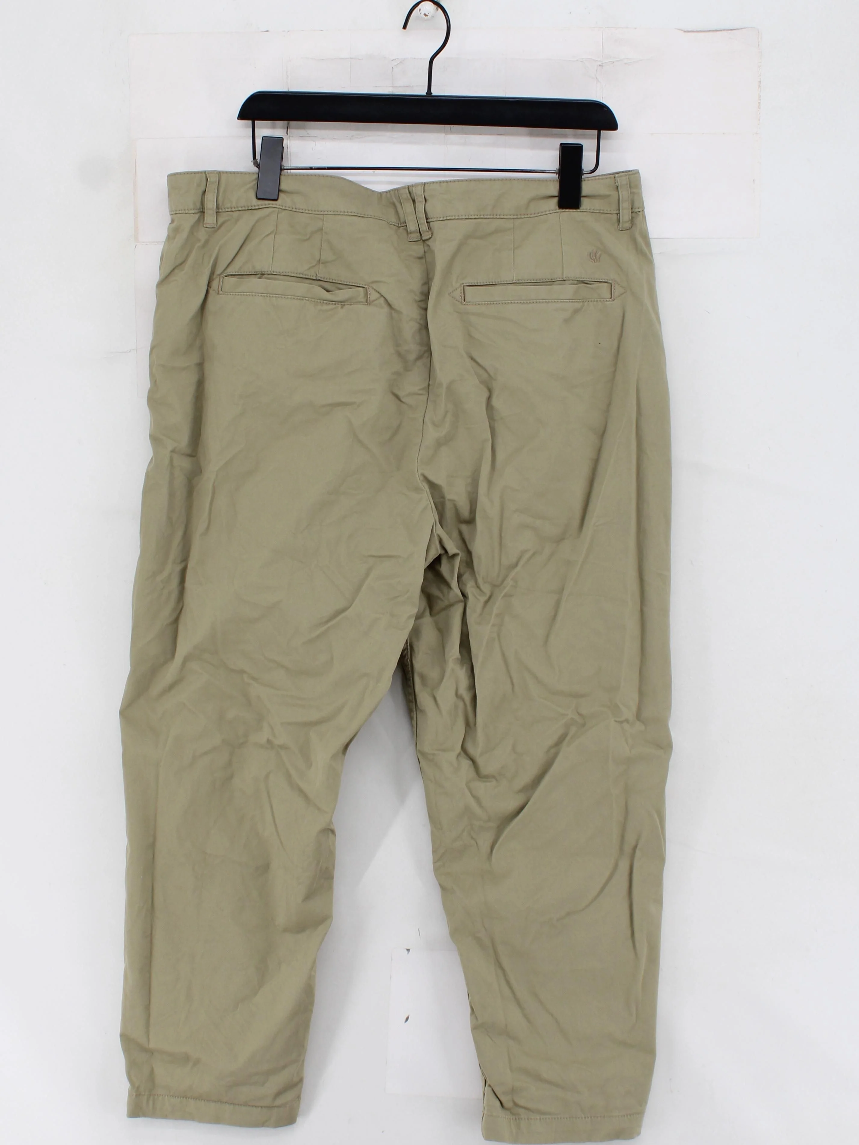 Fat Face Women's Trousers UK 18 Tan Cotton with Elastane Tapered Chino - Image 2