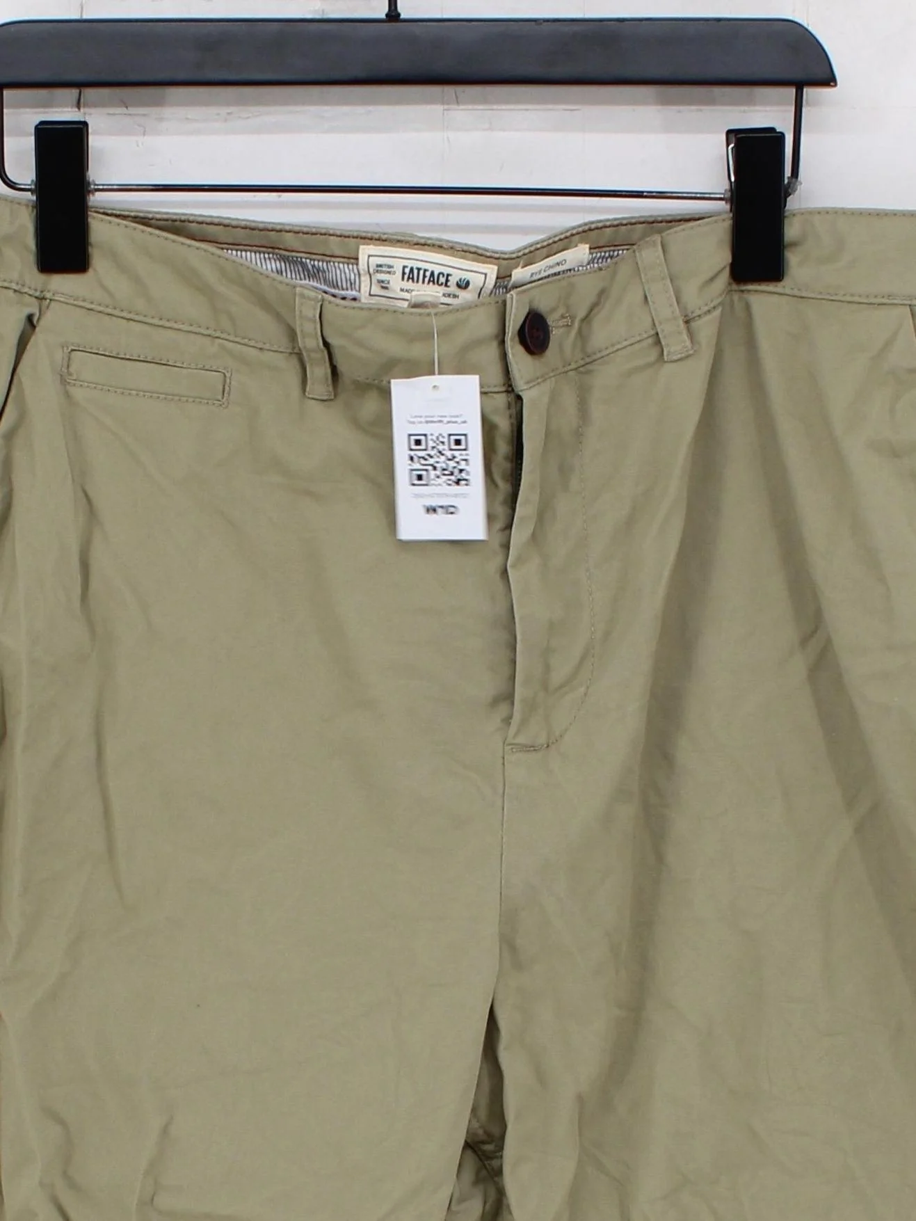 Fat Face Women's Trousers UK 18 Tan Cotton with Elastane Tapered Chino - Image 3