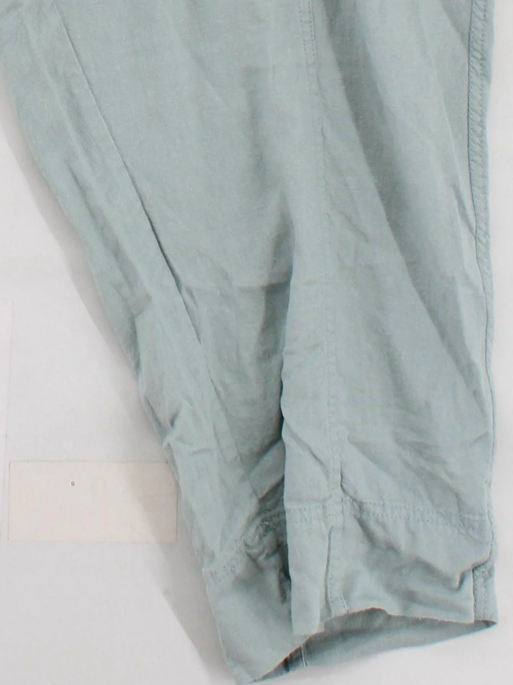Fat Face Women's Trousers UK 22 Green Linen with Viscose Tapered Cropped - Image 4