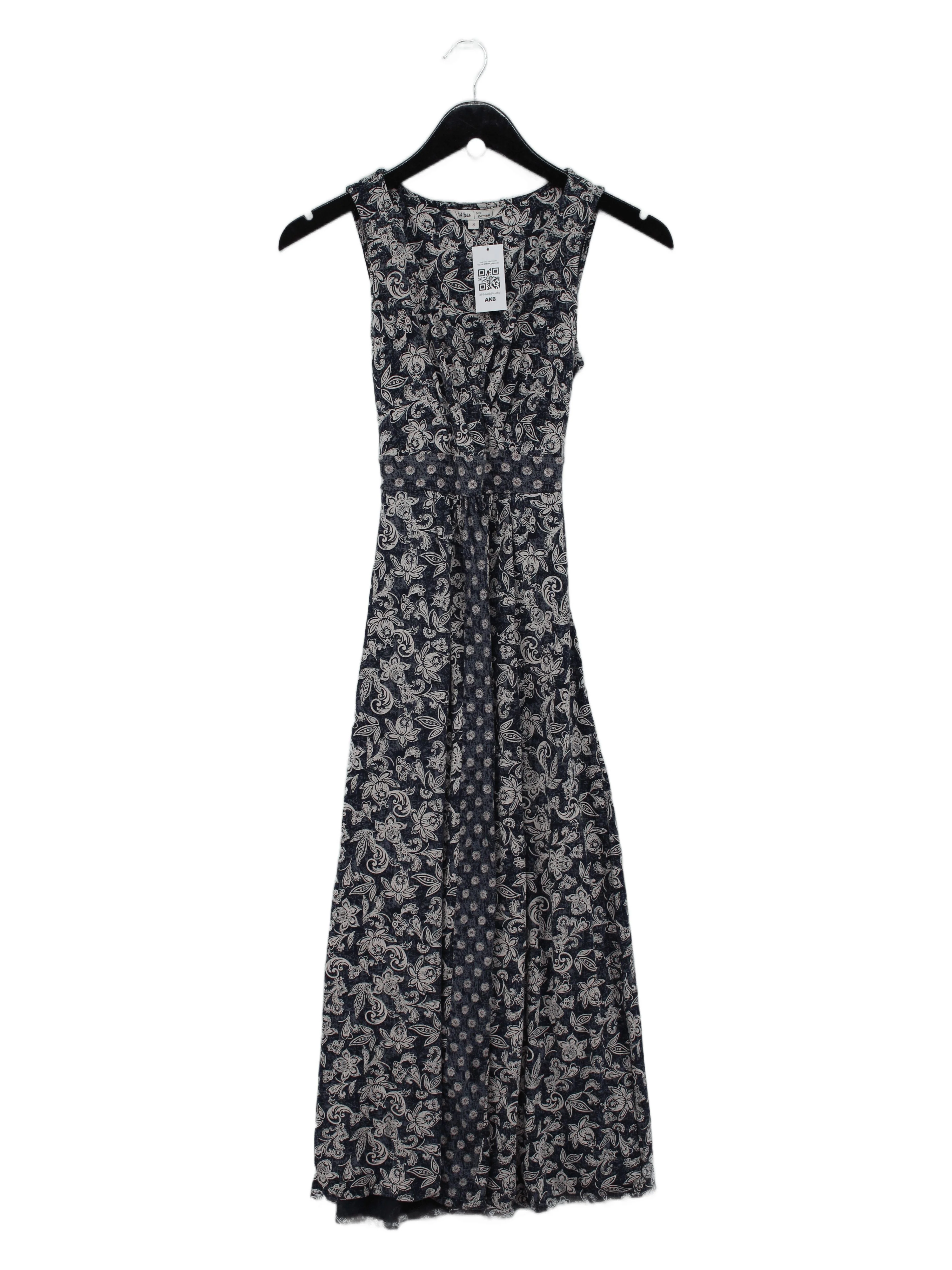 Fat Face Wrap Midi Dress UK8 in Blue