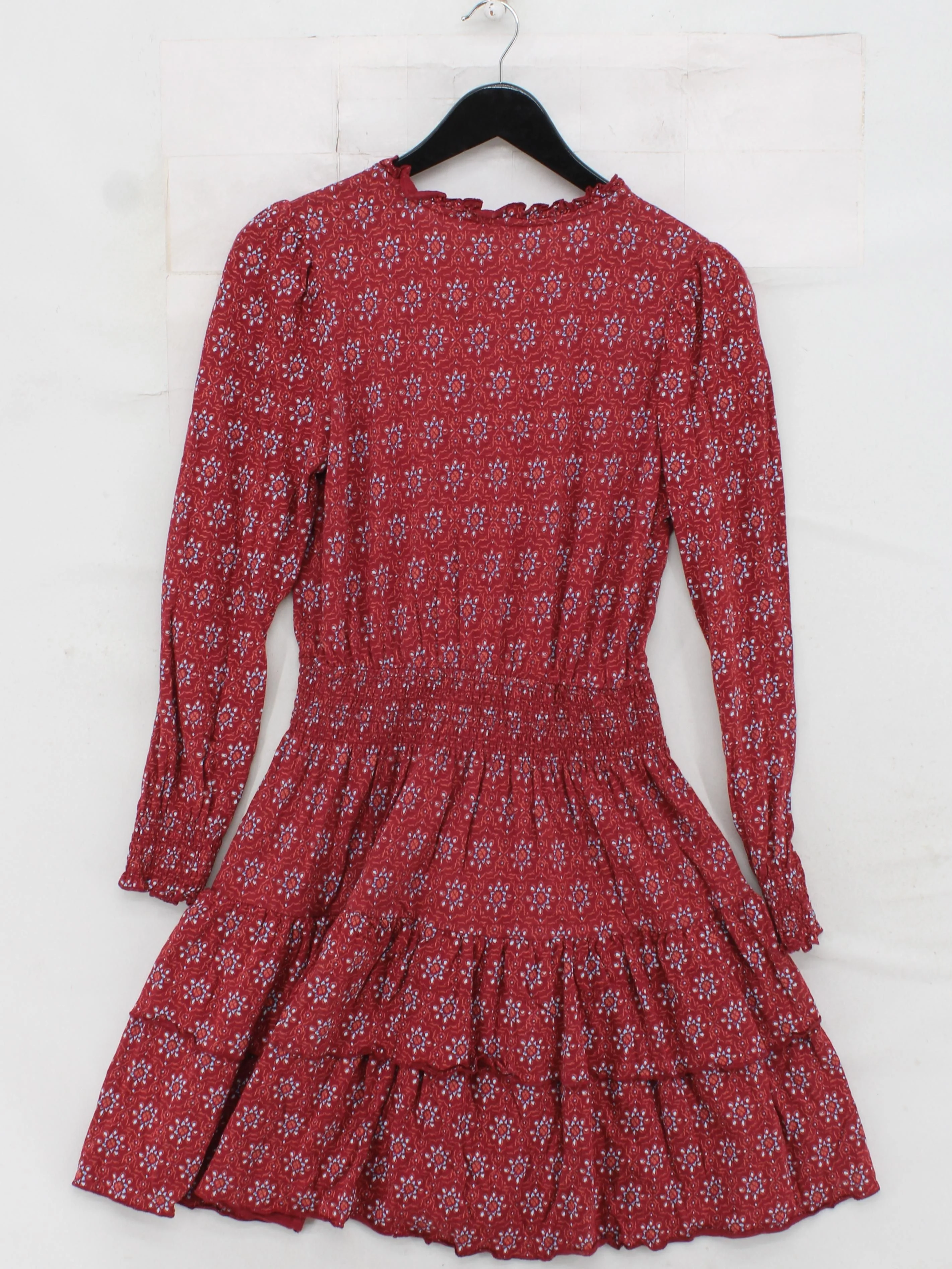 Fat Face Wrap Mini Dress UK8 in Red - Image 2
