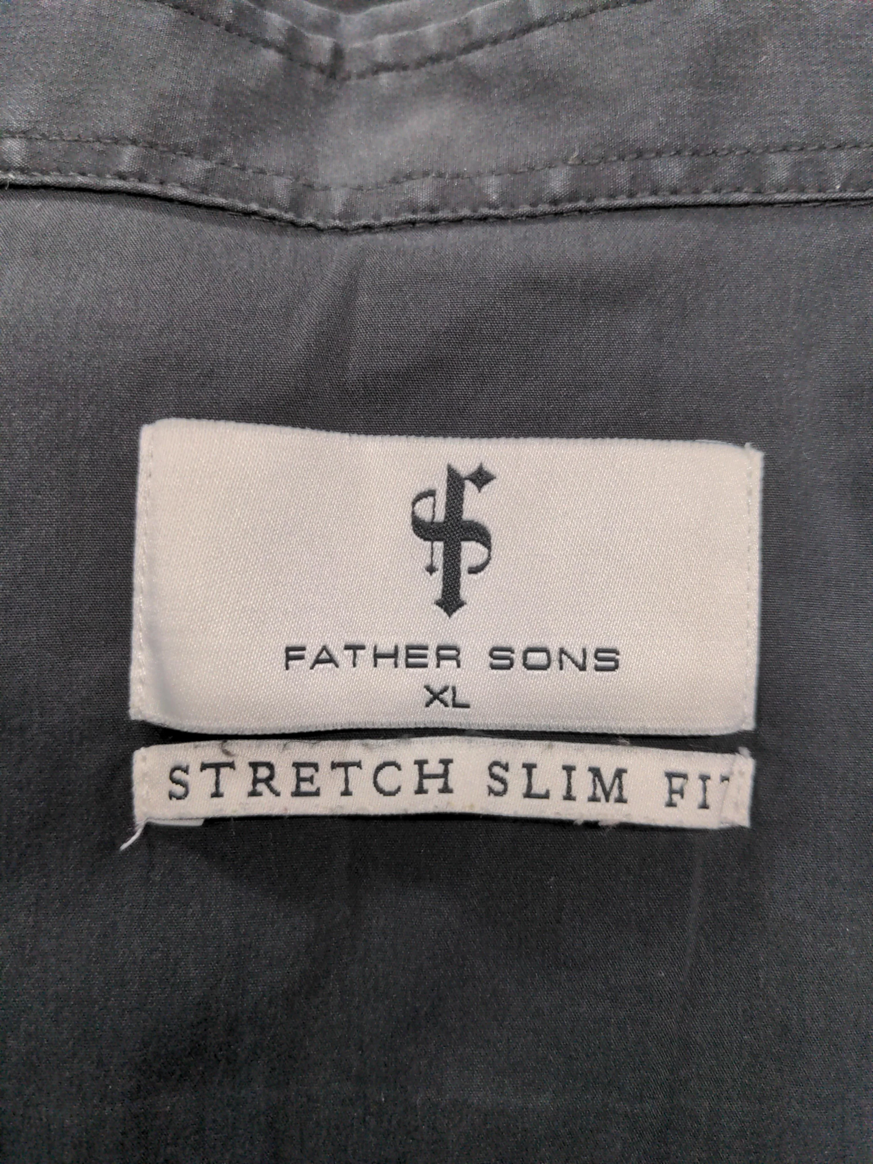 Father Sons Men's Shirt XL Black 100% Cotton Basic - Image 5