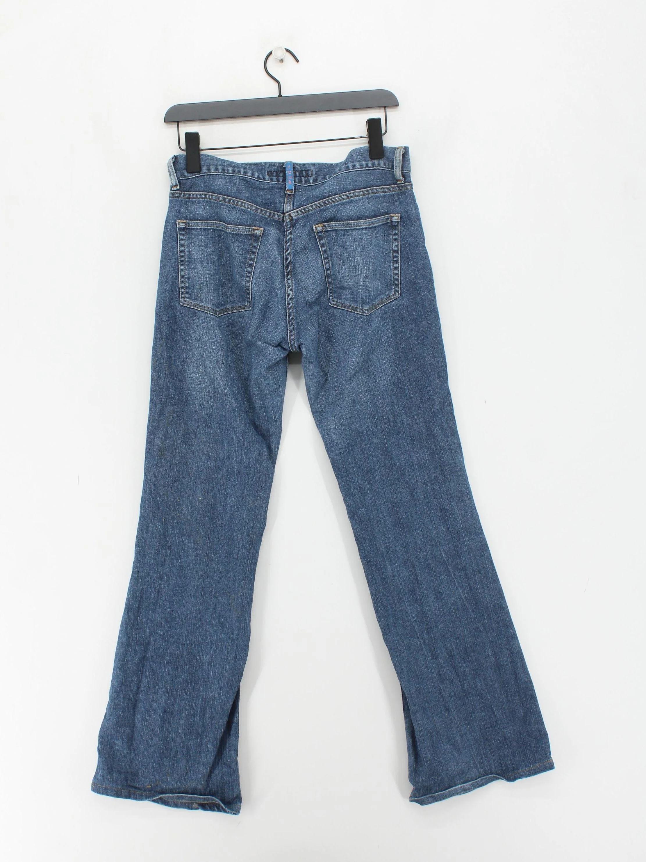 Fcuk Women's Jeans UK 12 Blue Cotton with Elastane Flared - Image 2