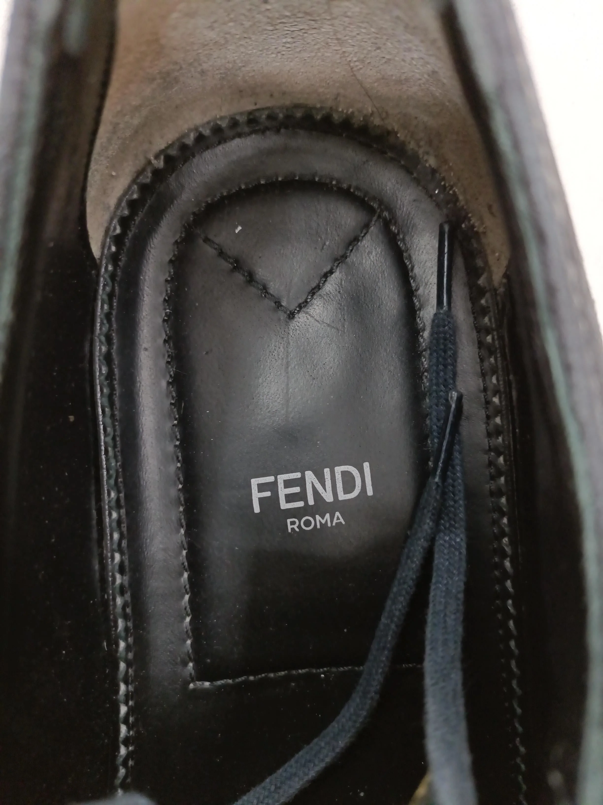 Fendi Men's Shoes UK 7 Blue 100% Suede Sneaker - Image 6