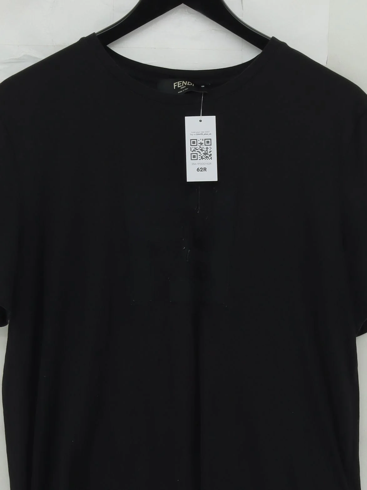 Fendi Men's T-Shirt L Black 100% Cotton Basic - Image 3