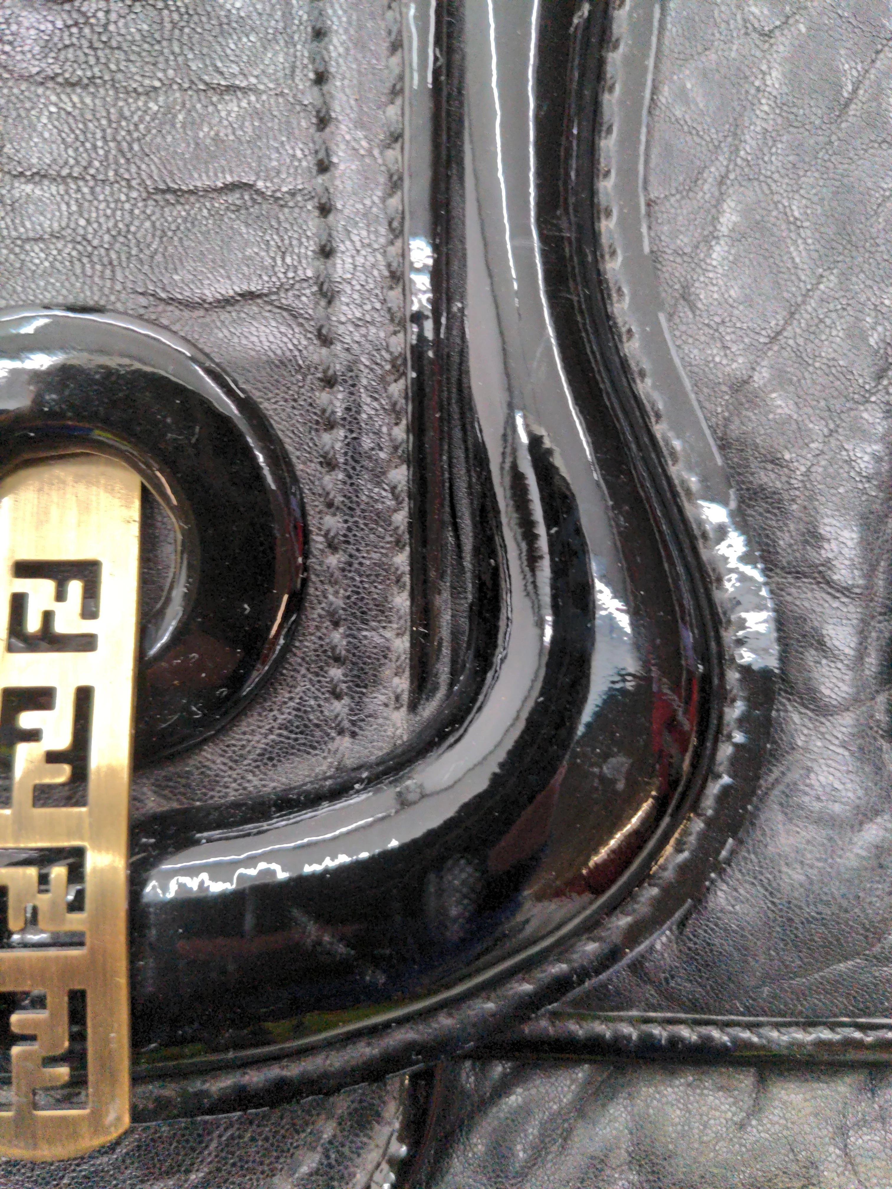 Fendi Women's Bag Black 100% Other Shoulder Bag - Image 5