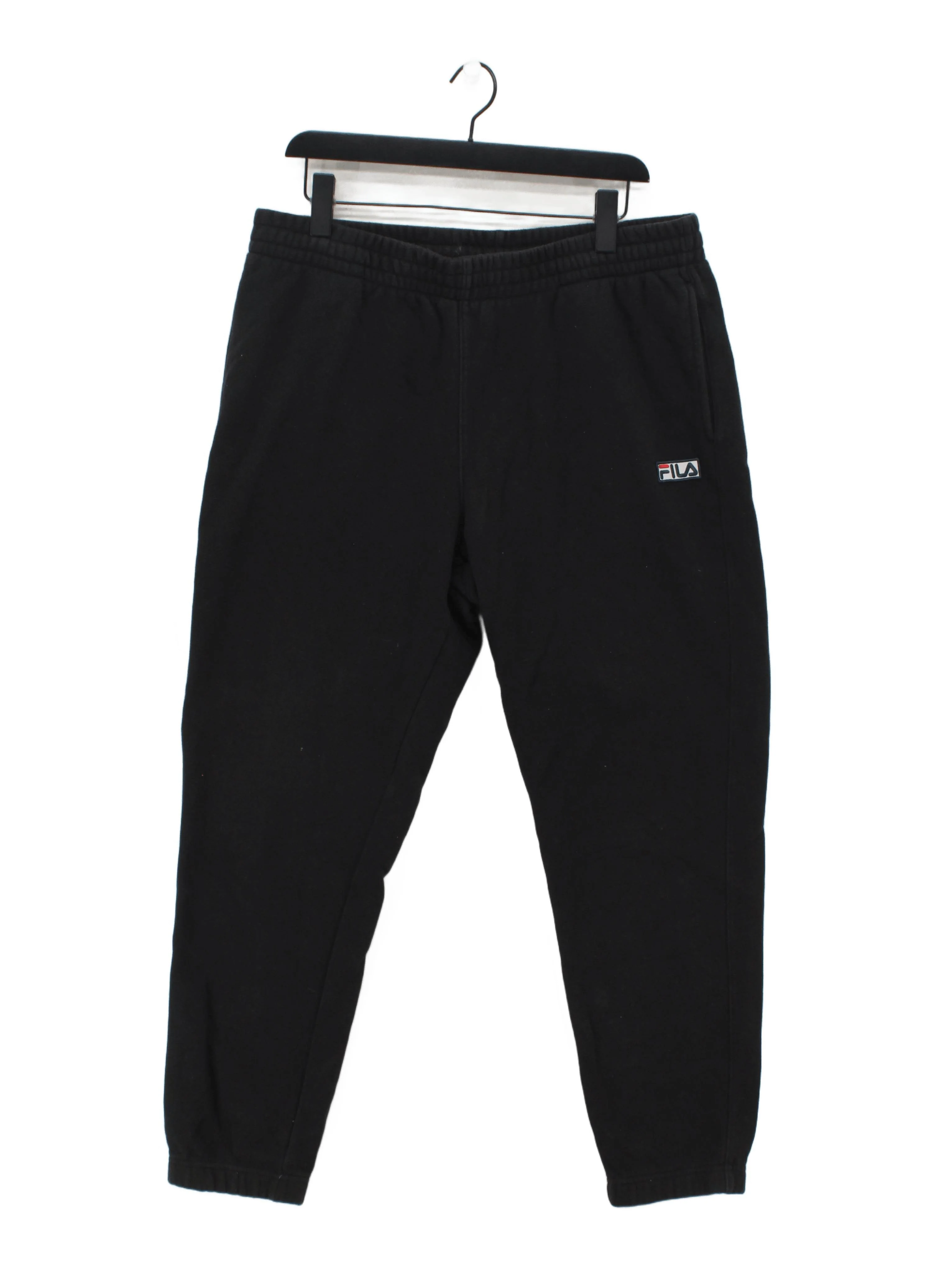 Fila Men's Sports Bottoms L Black Cotton with Polyester Sweatpants