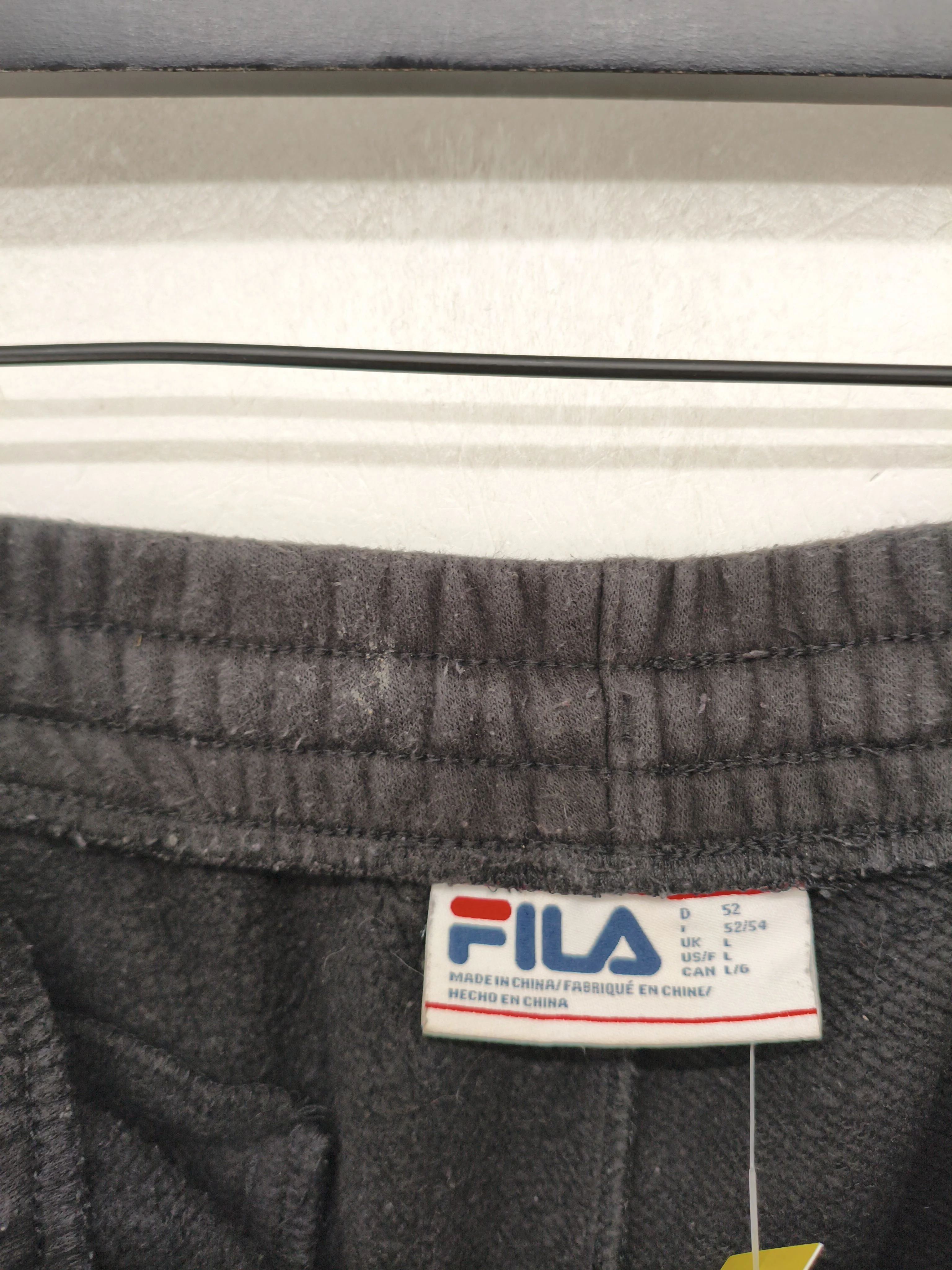 Fila Men's Sports Bottoms L Black Cotton with Polyester Sweatpants - Image 6