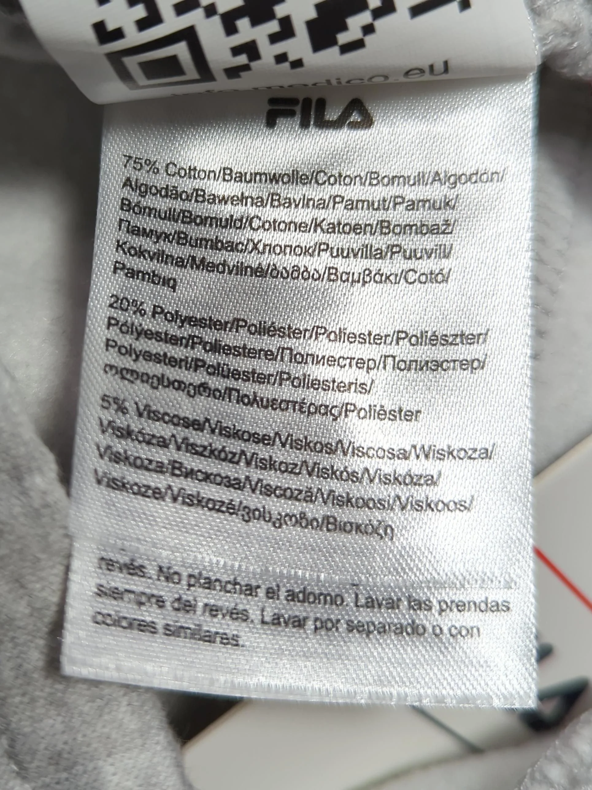 Fila Men's Sports Bottoms M Grey Cotton with Polyester, Viscose Sweatpants - Image 6