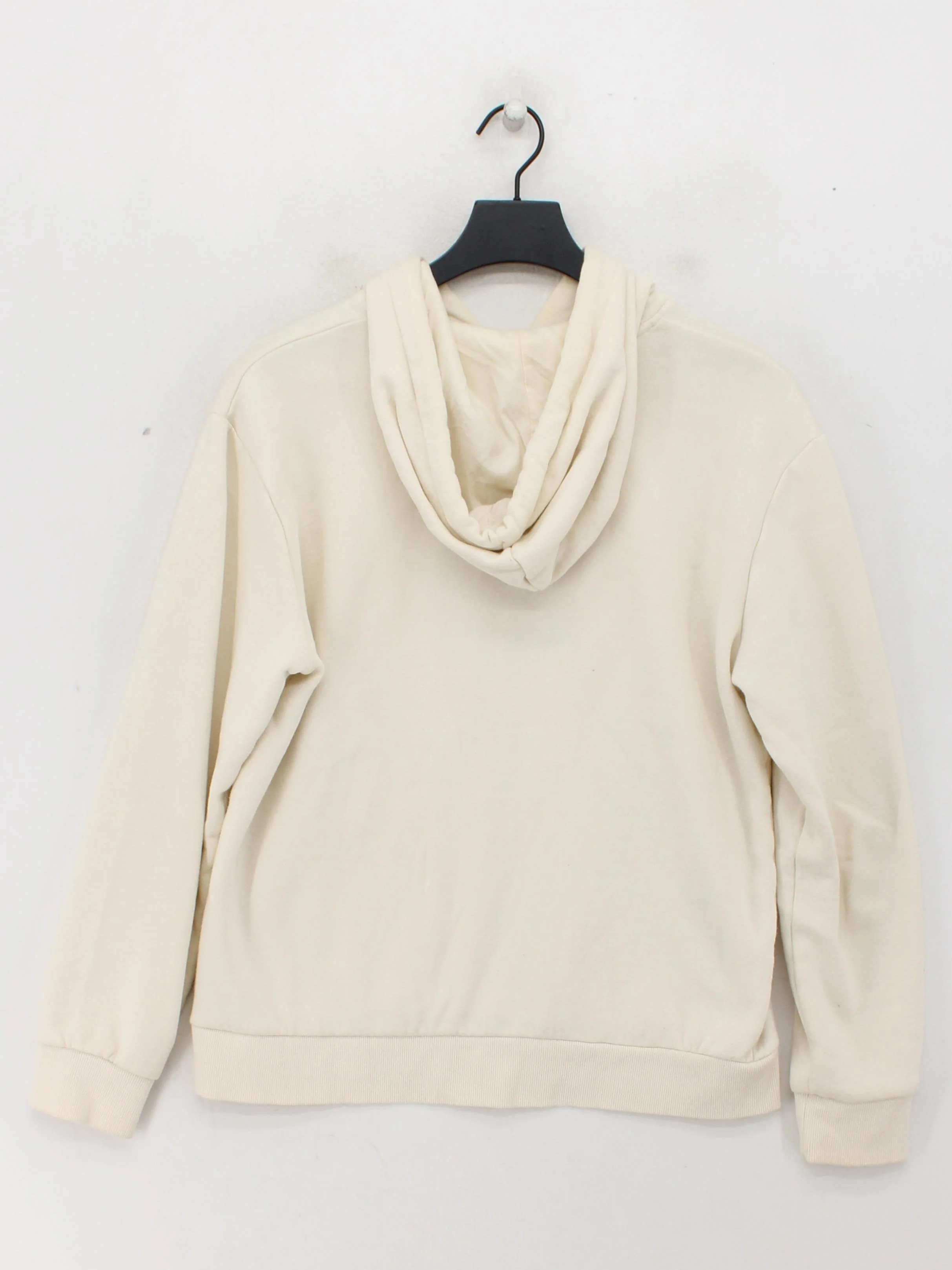 Fila Women's Hoodie S Cream Graphic Cotton with Polyester Pullover - Image 2