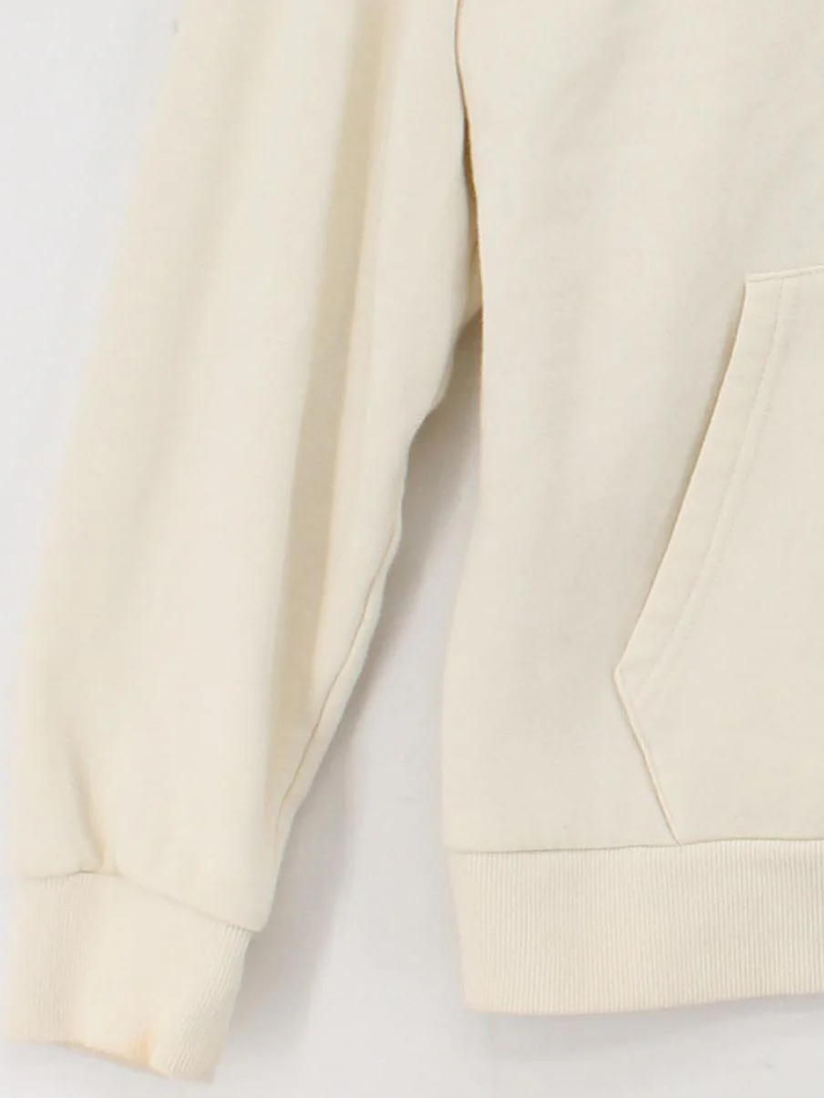 Fila Women's Hoodie S Cream Graphic Cotton with Polyester Pullover - Image 4