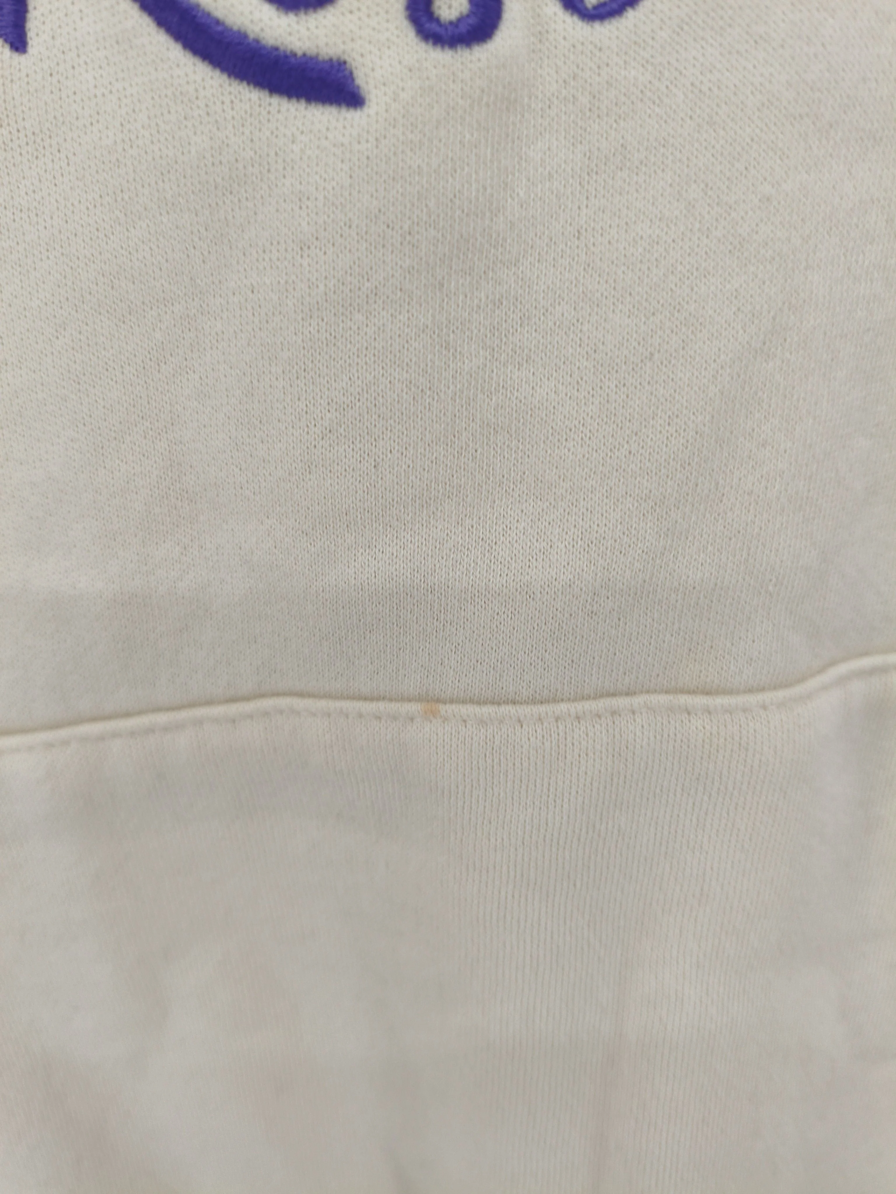 Fila Women's Hoodie S Cream Graphic Cotton with Polyester Pullover - Image 5