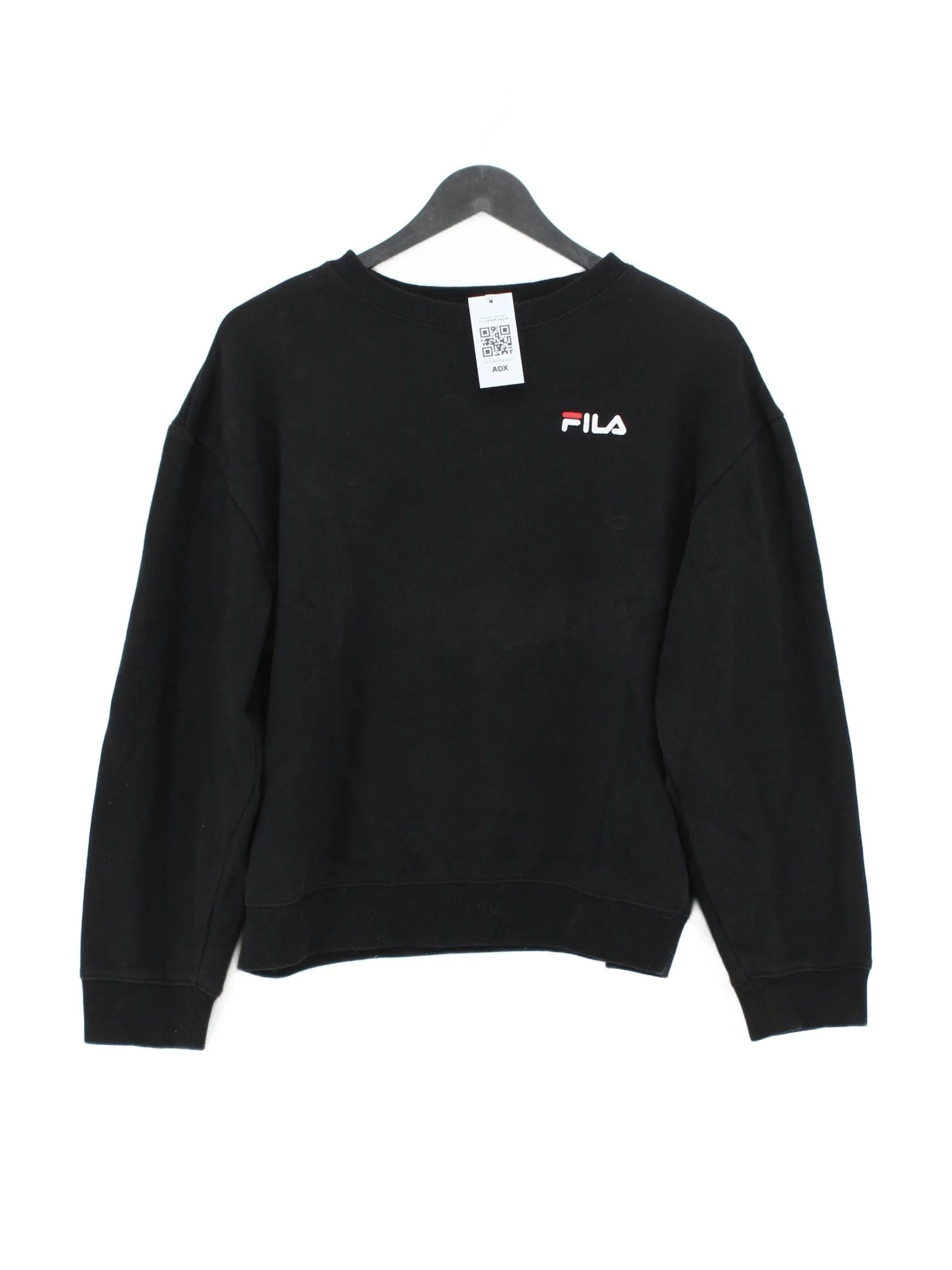 Fila Women's Hoodie XS Black Cotton with Polyester Pullover